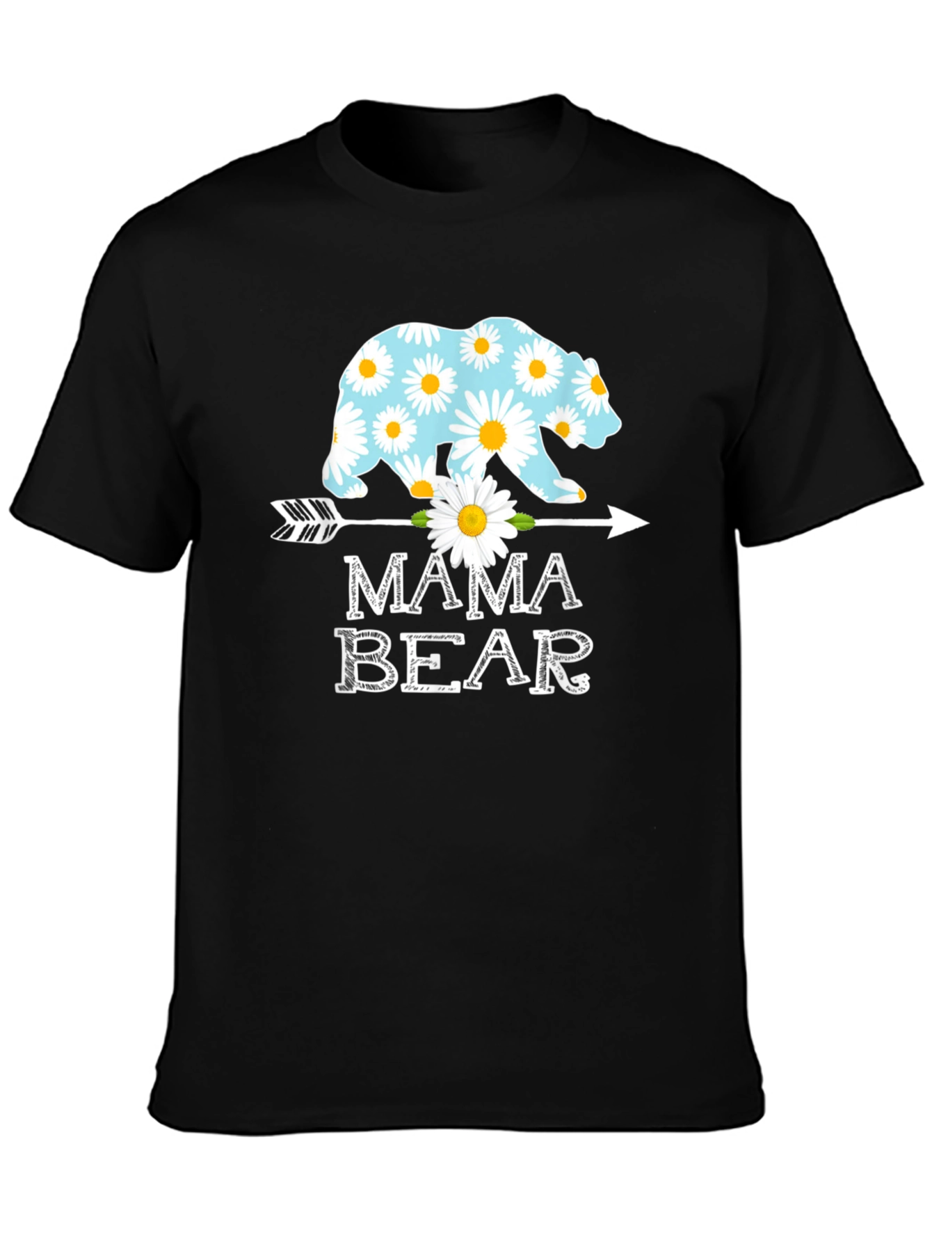 Mama Bear T-Shirt - Floral Bear Design