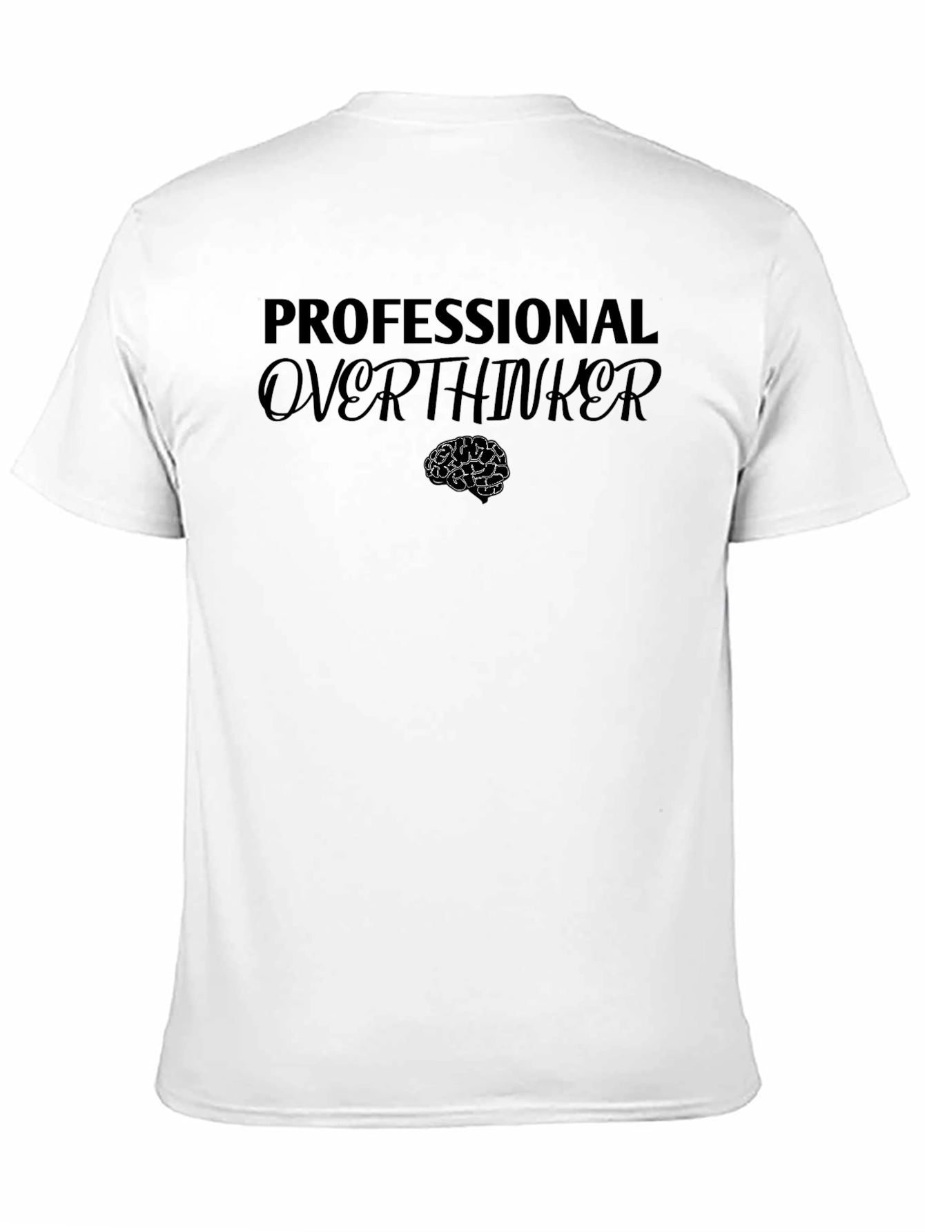 Professional Overthinker Graphic Tee - Black