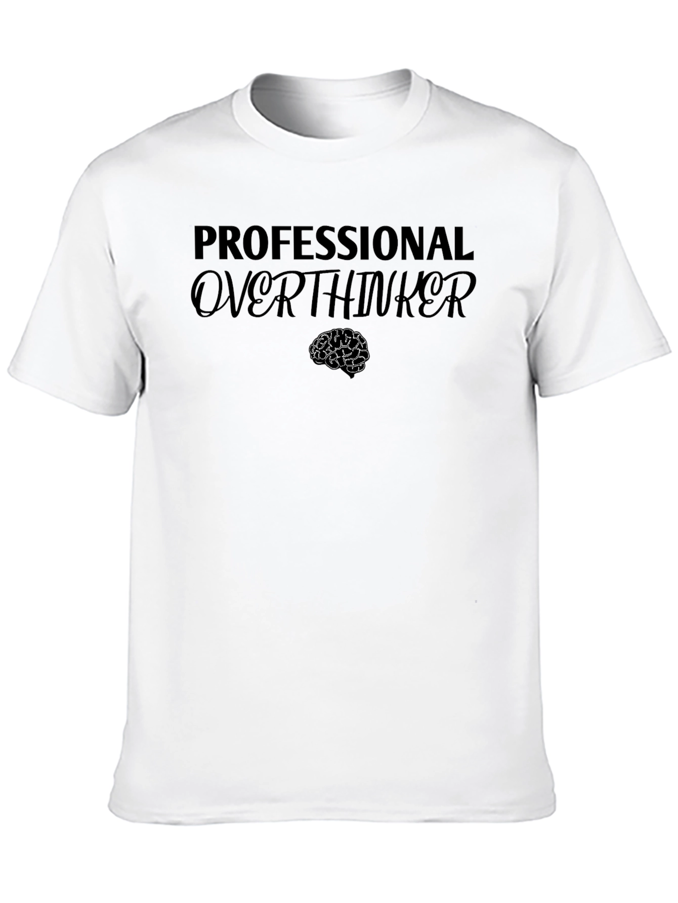 Professional Overthinker Graphic Tee - Black