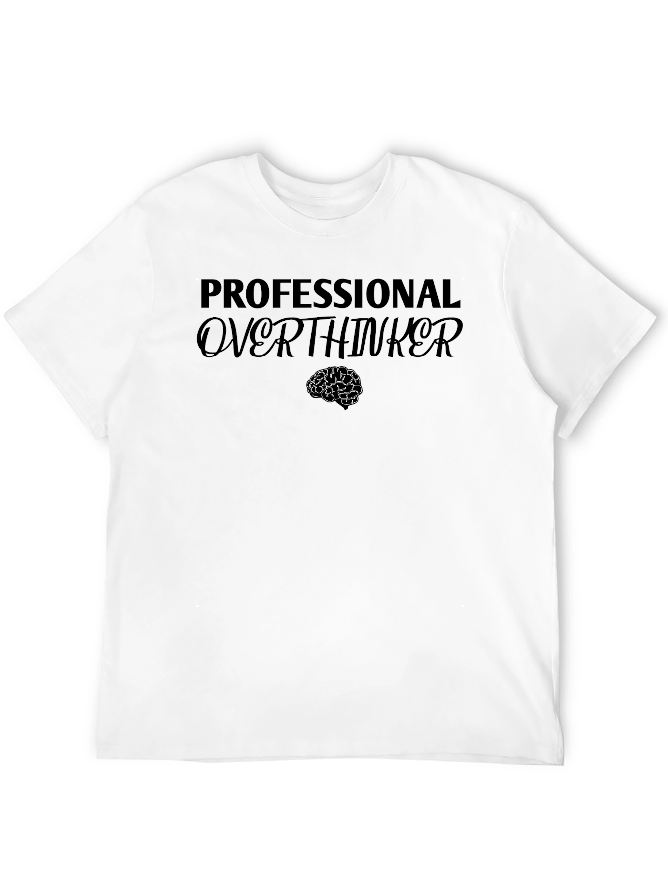 Professional Overthinker Graphic Tee - Black