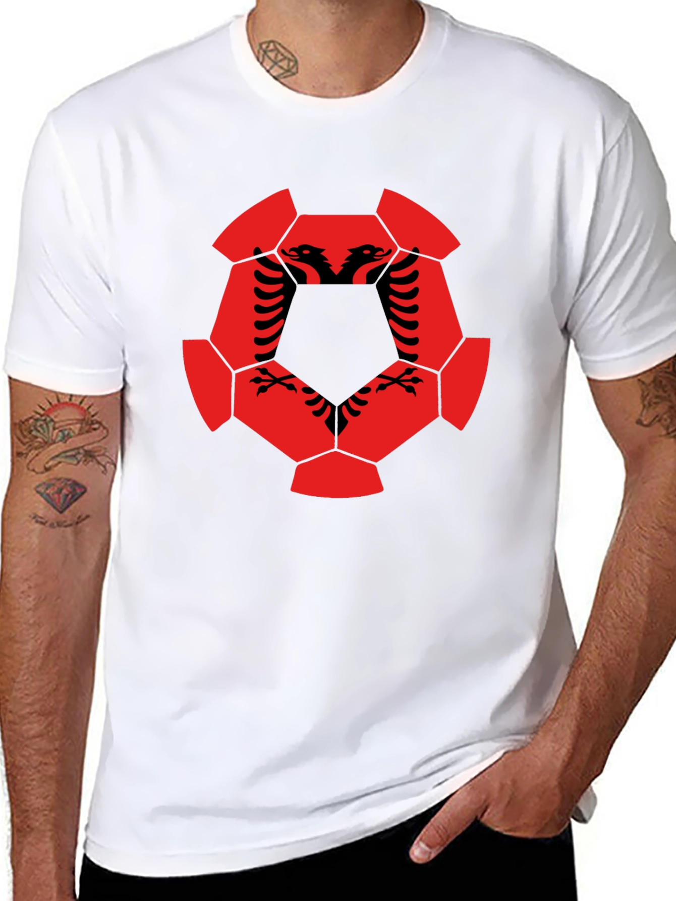 Albanian Soccer Ball T-Shirt