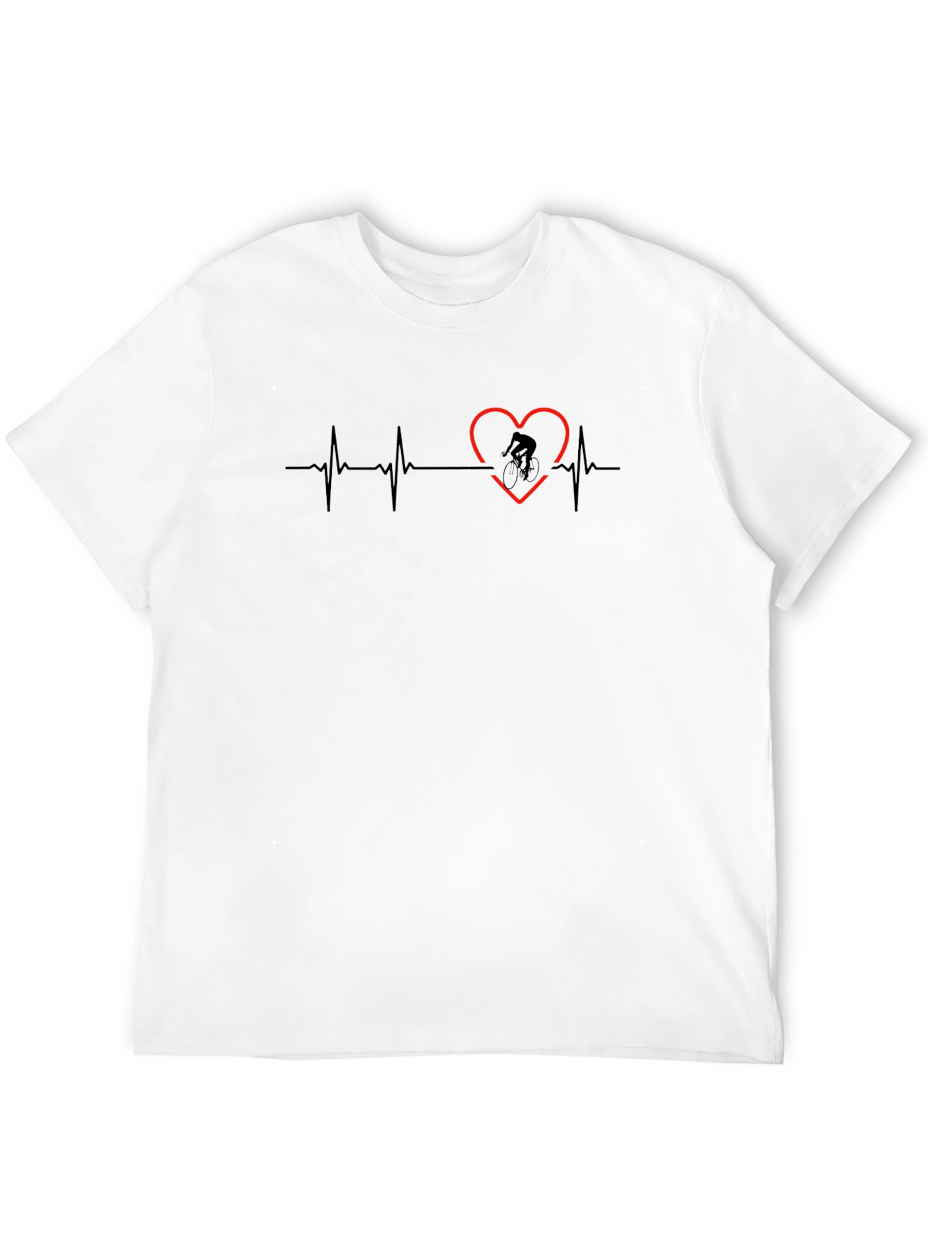Cyclist Heartbeat T-Shirt - Ride Your Passion!