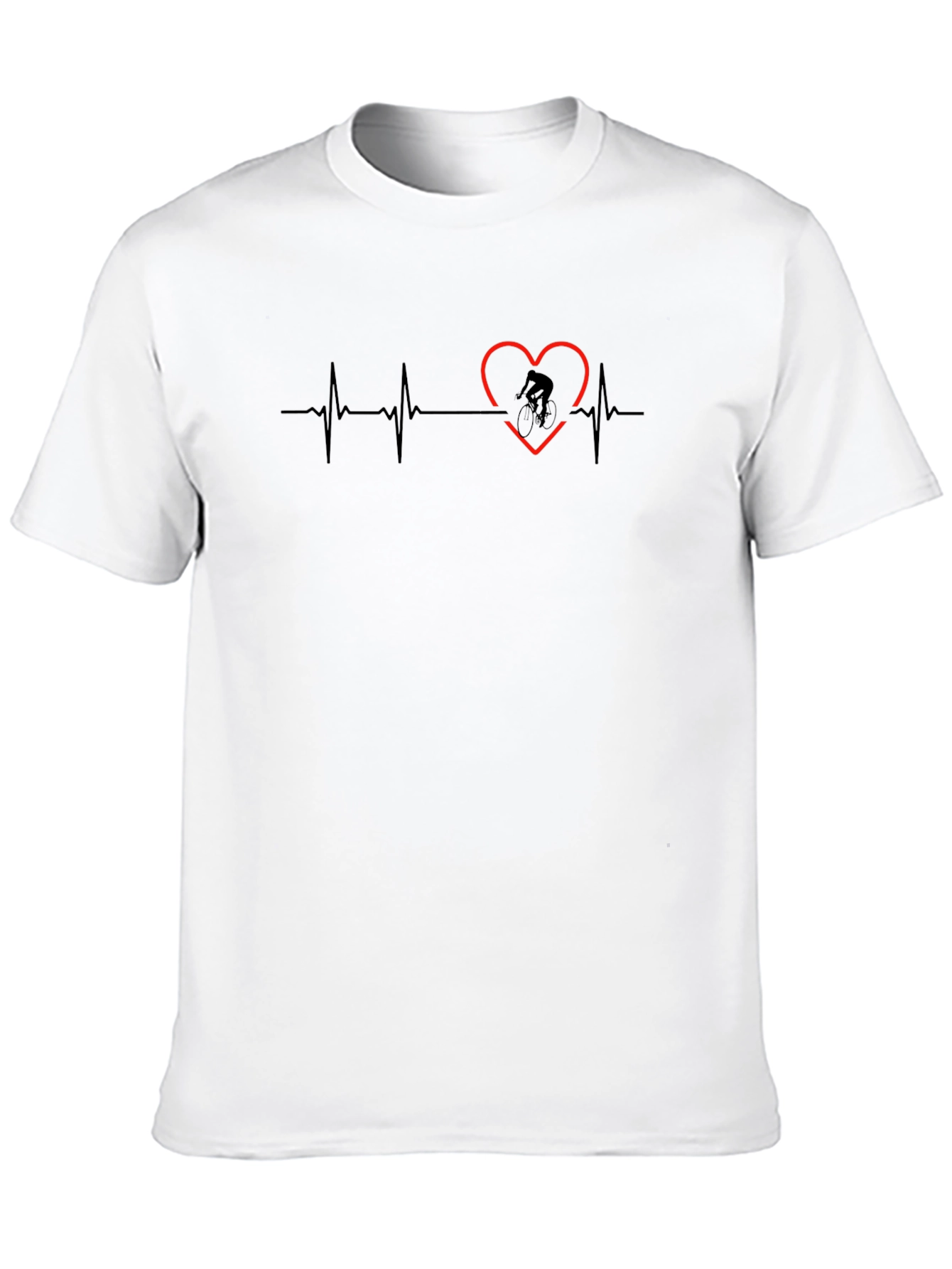 Cyclist Heartbeat T-Shirt - Ride Your Passion!