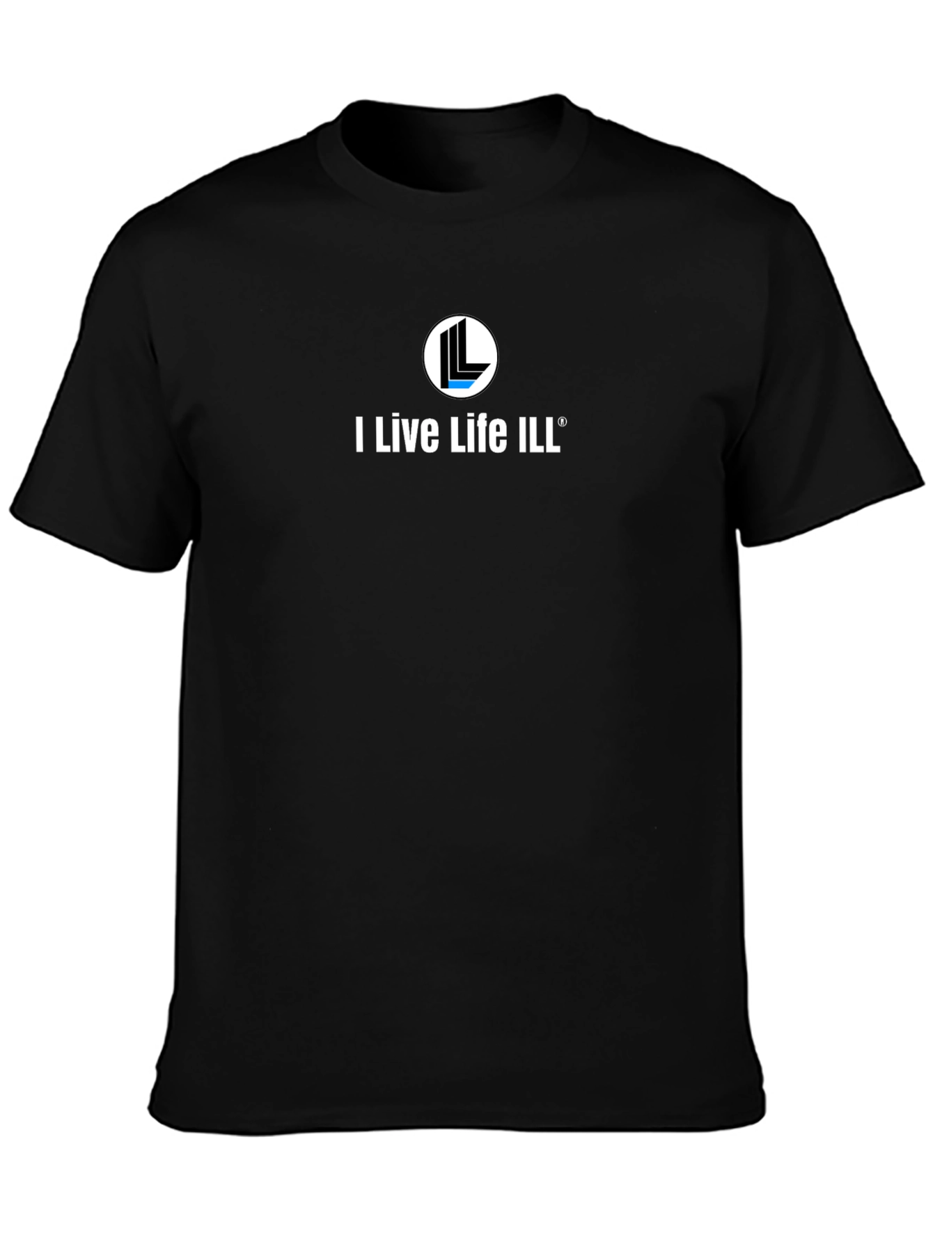 I Live Life ILL Black T-Shirt - Modern Style