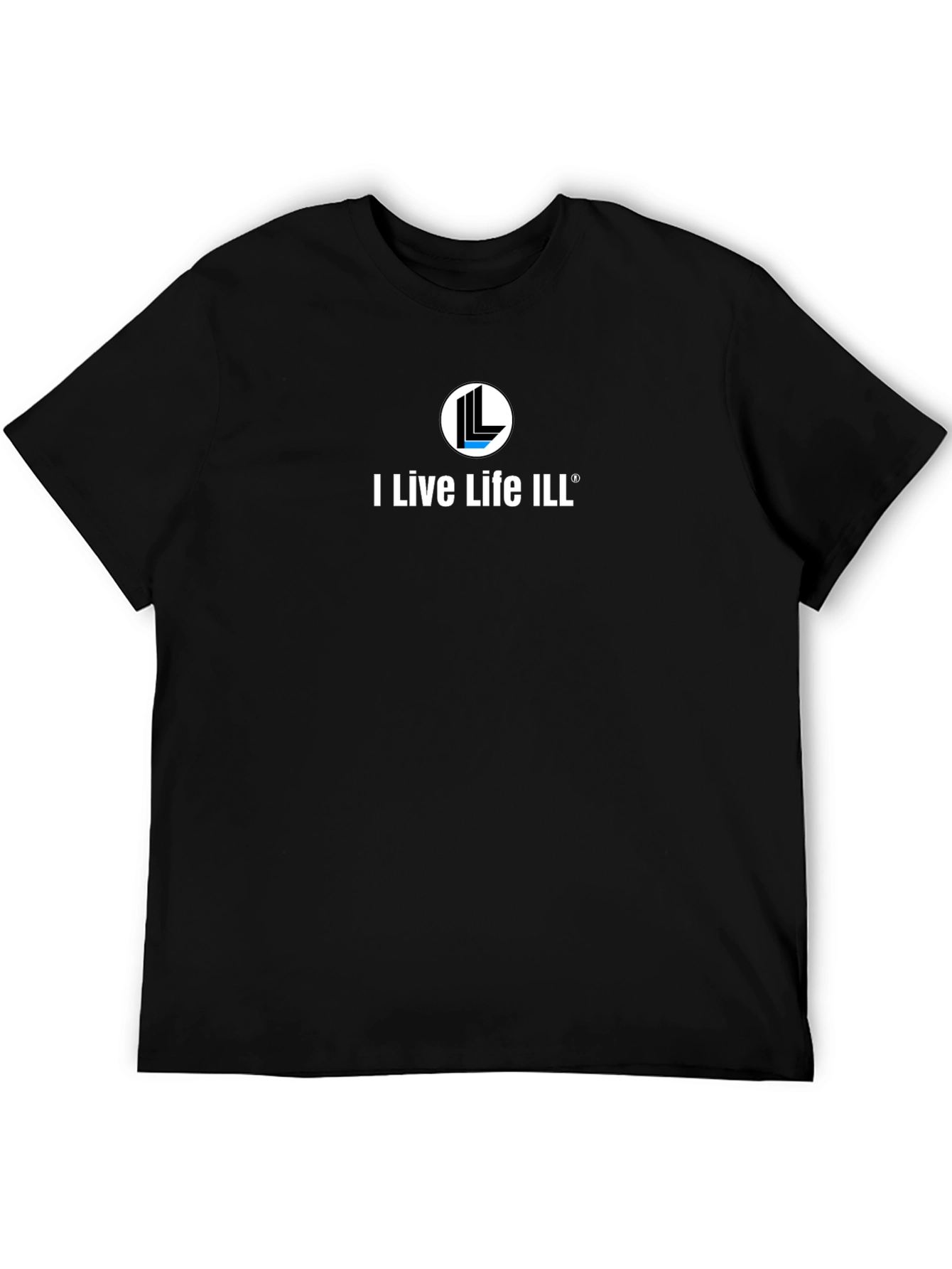 I Live Life ILL Black T-Shirt - Modern Style