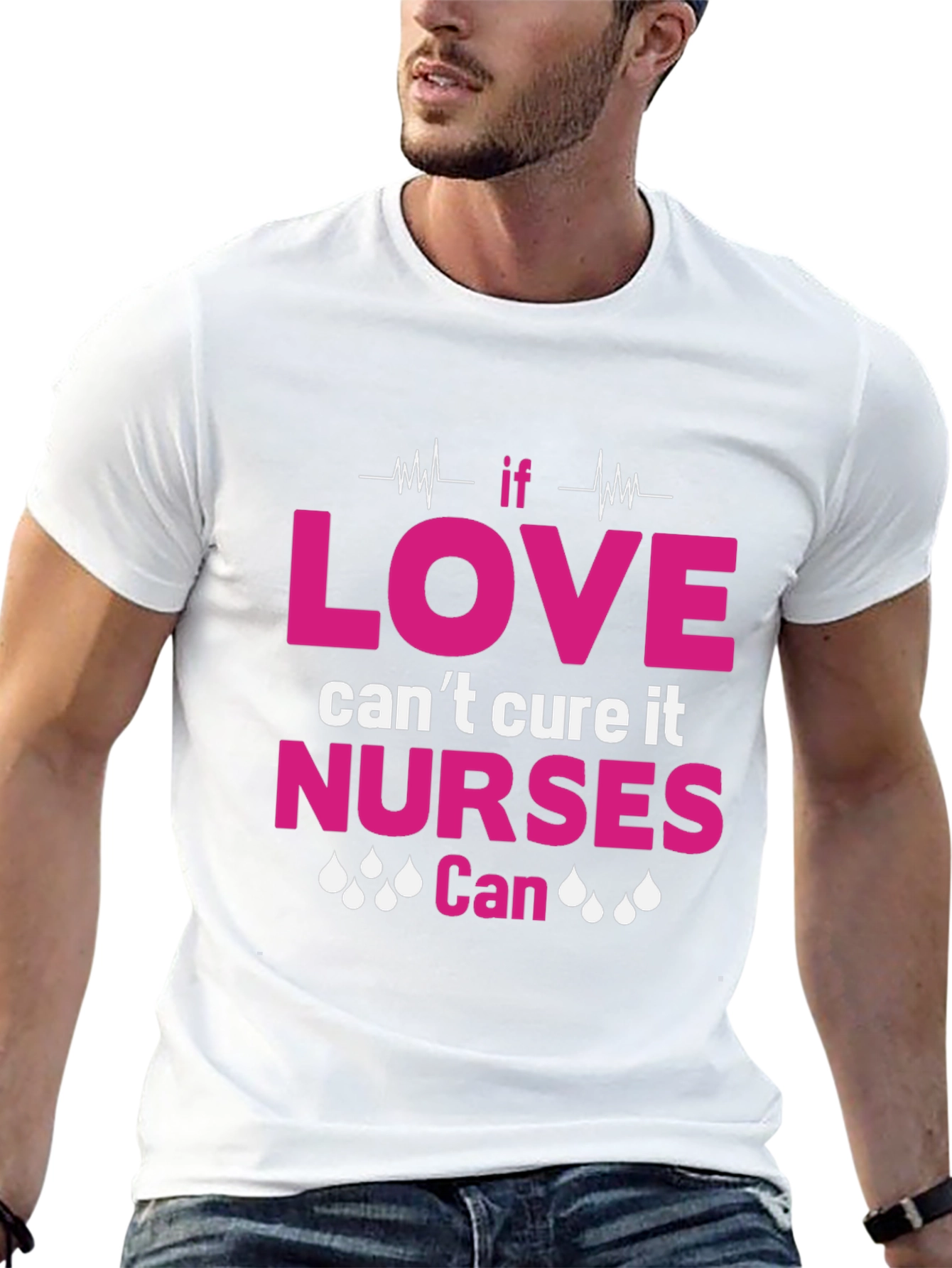 Nurses Can Cure It T-Shirt - Black