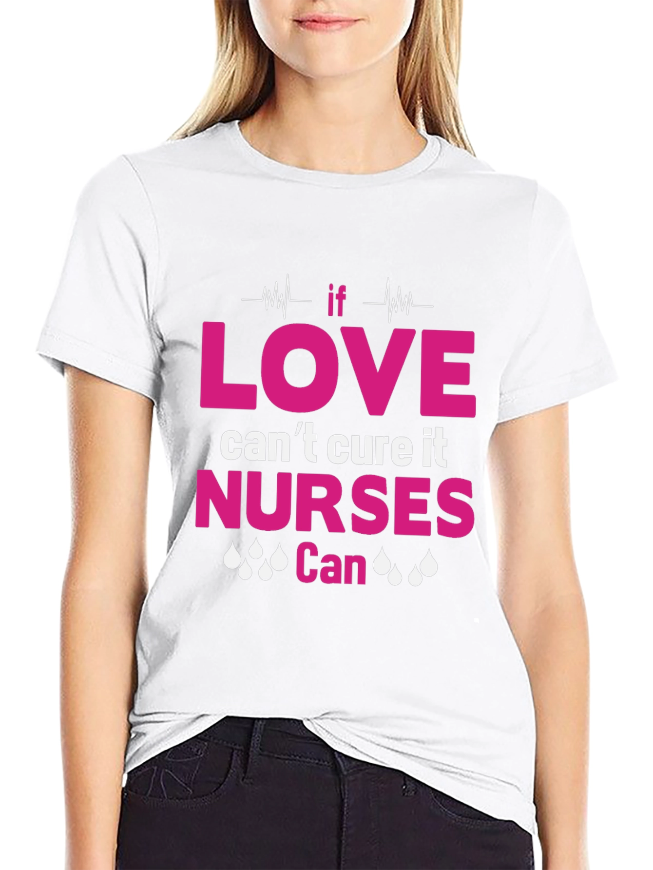 Nurses Can Cure It T-Shirt - Black