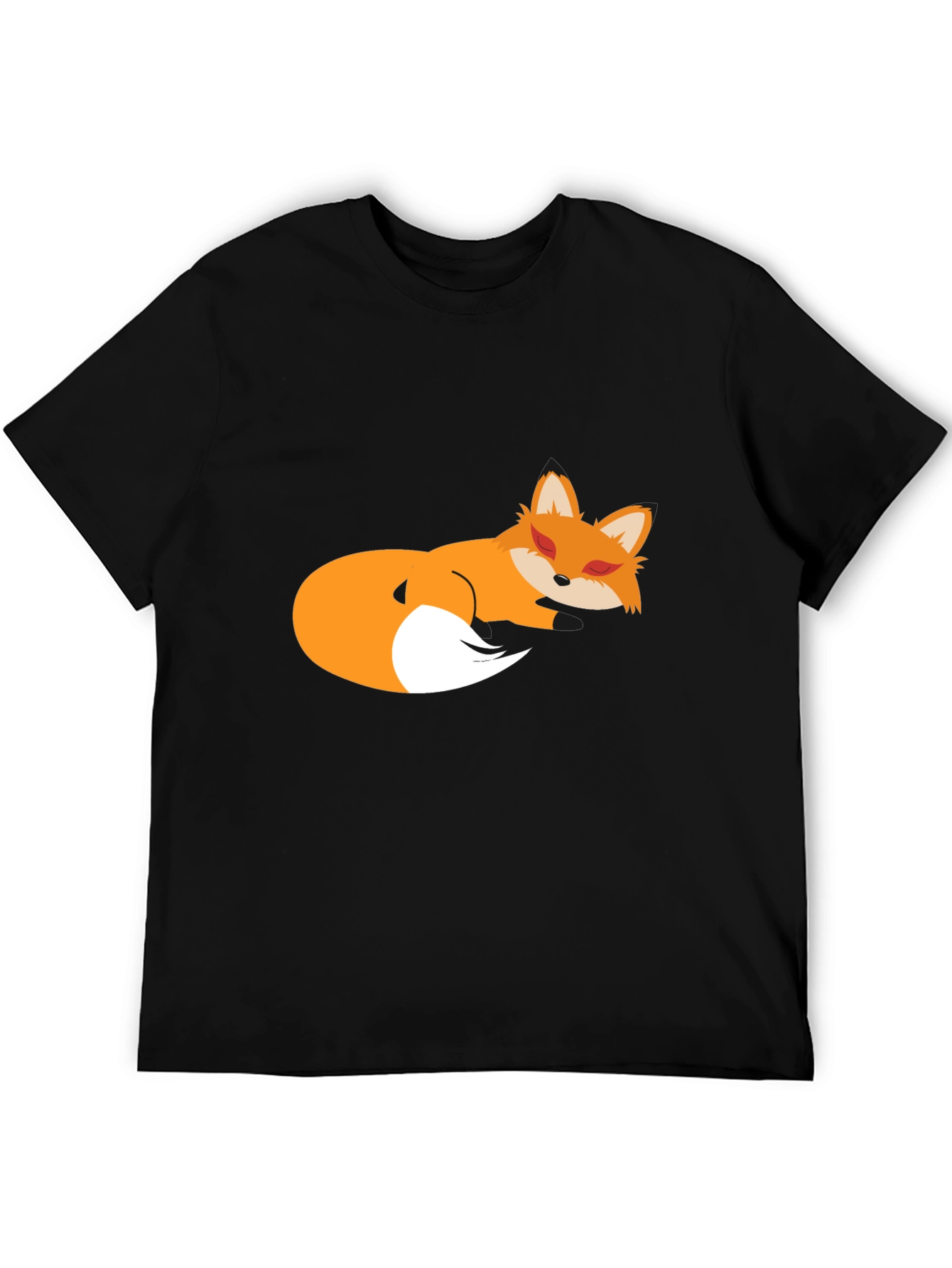 Sleeping Fox Graphic Tee - Soft Cotton Comfort