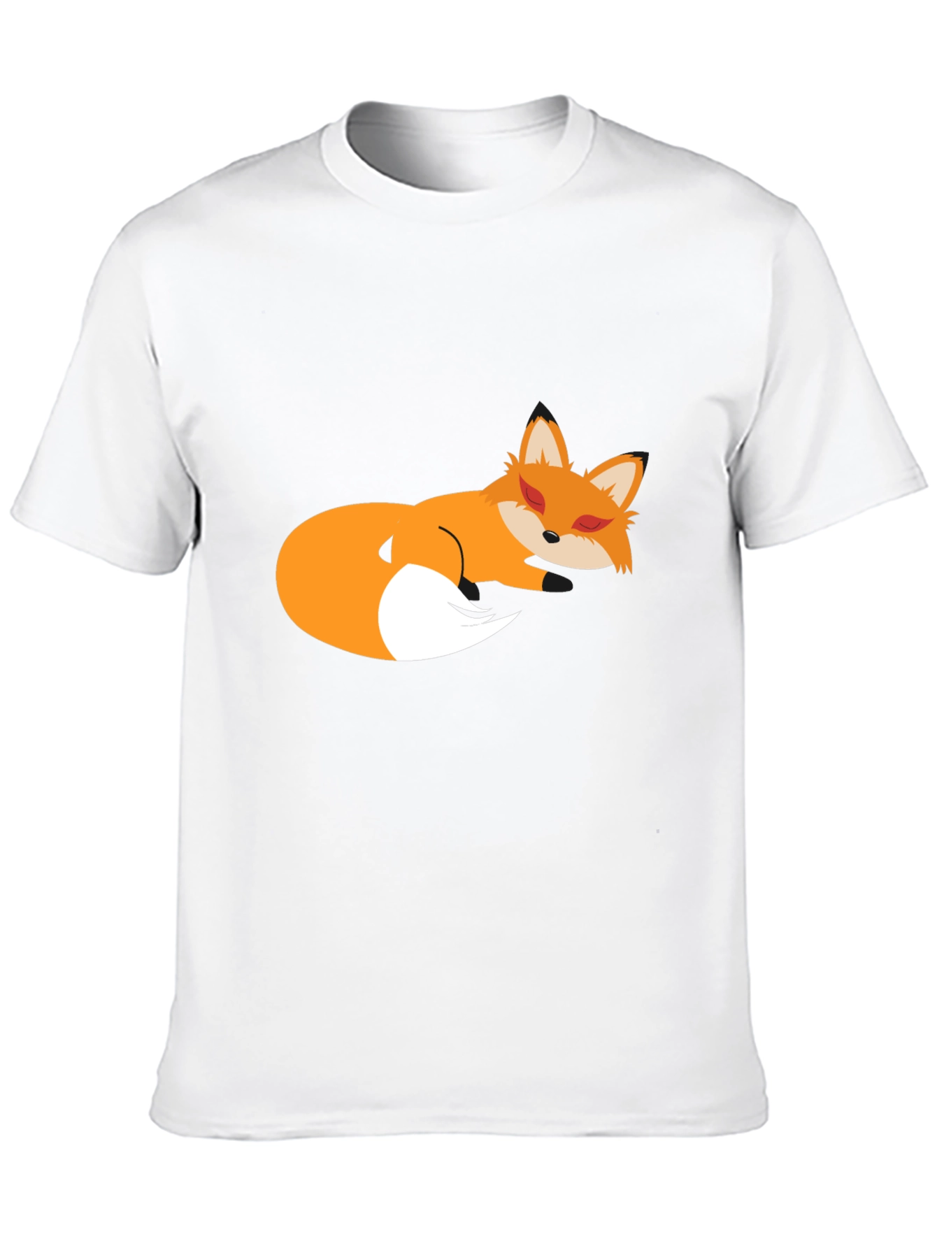 Sleeping Fox Graphic Tee - Soft Cotton Comfort