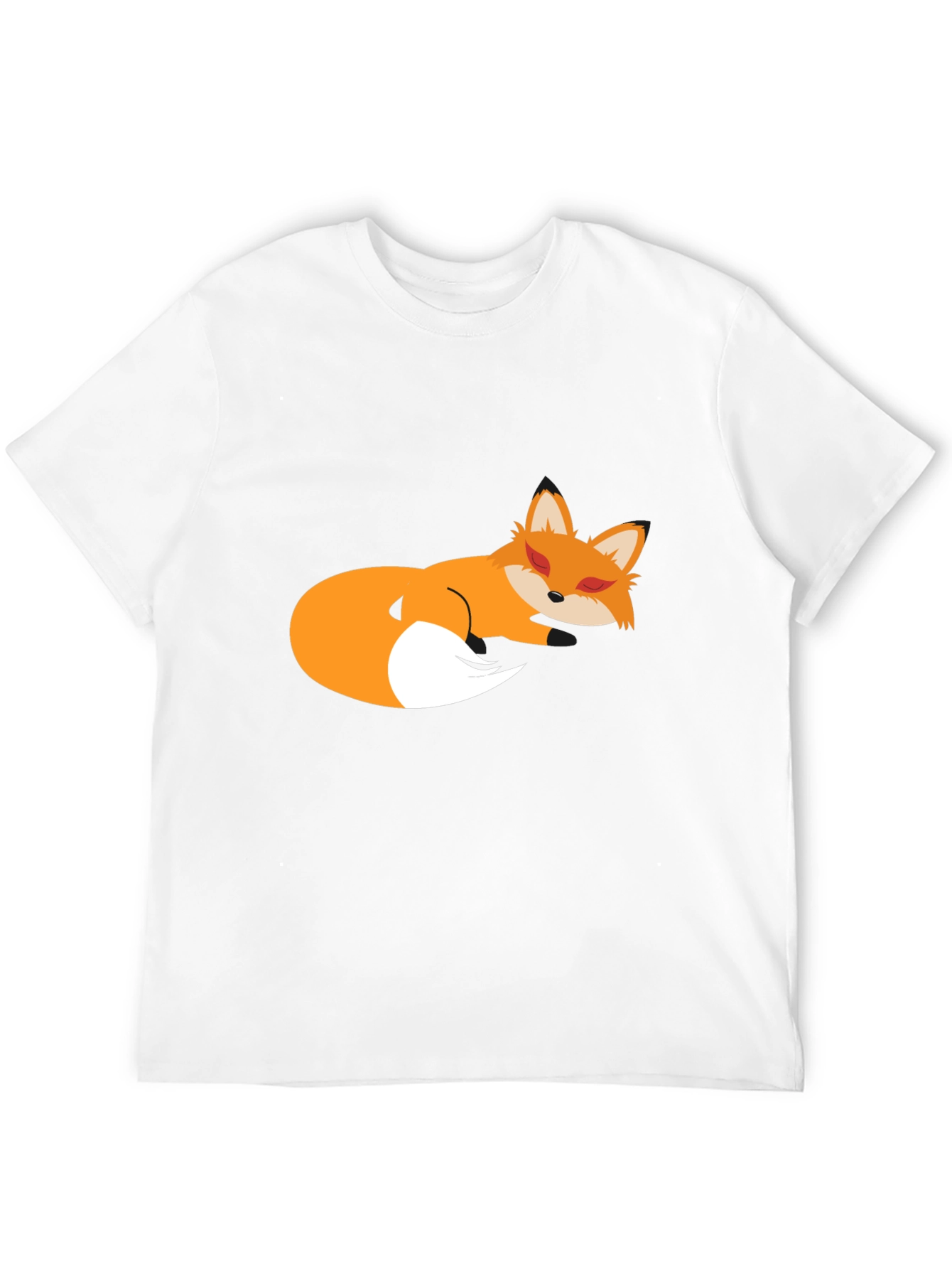 Sleeping Fox Graphic Tee - Soft Cotton Comfort