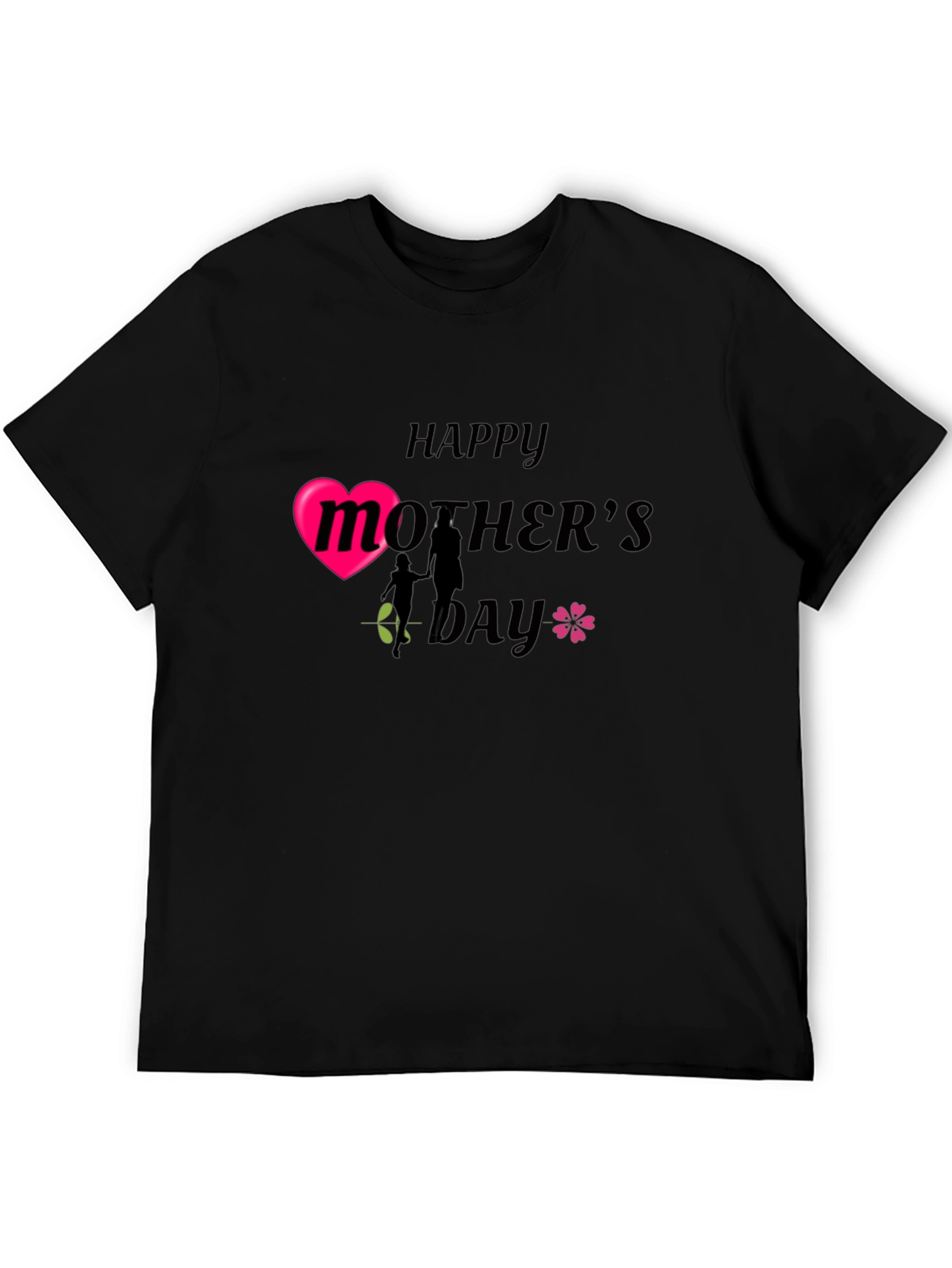 Happy Mothers Day T-Shirt - Black Graphic Tee