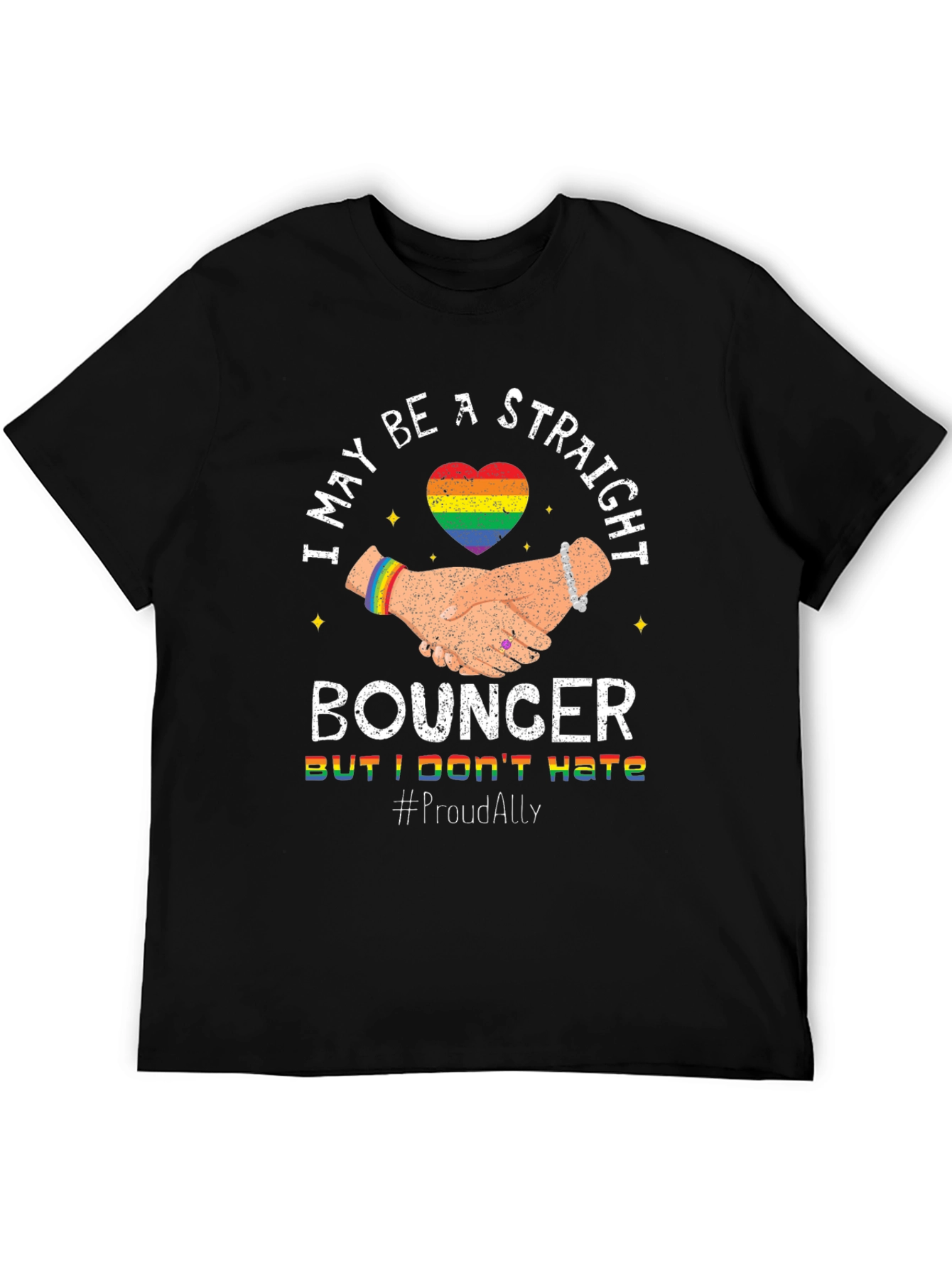 Straight Bouncer Proud Ally T-Shirt