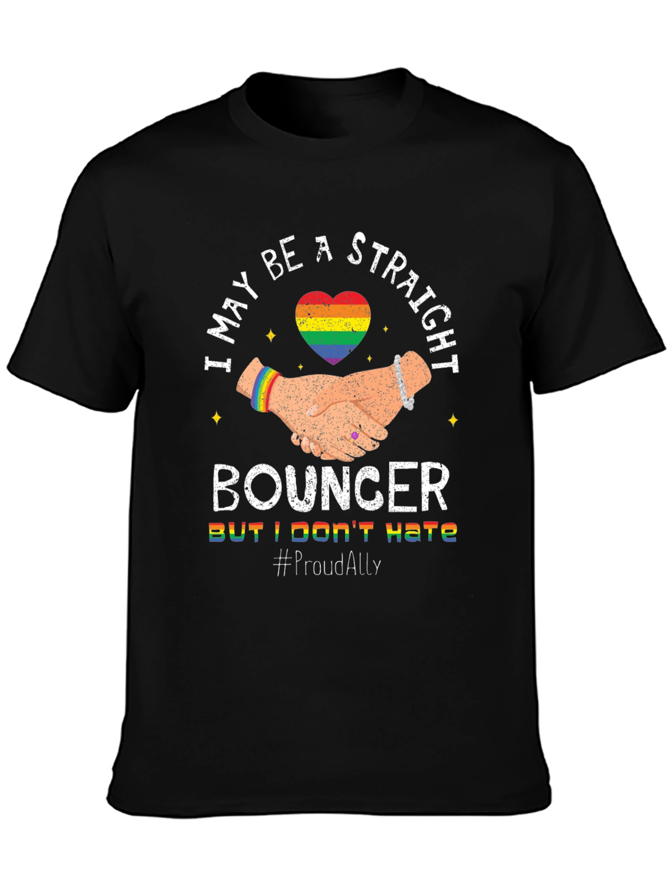 Straight Bouncer Proud Ally T-Shirt