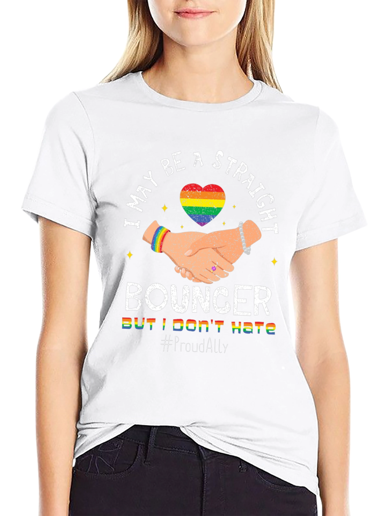 Straight Bouncer Proud Ally T-Shirt