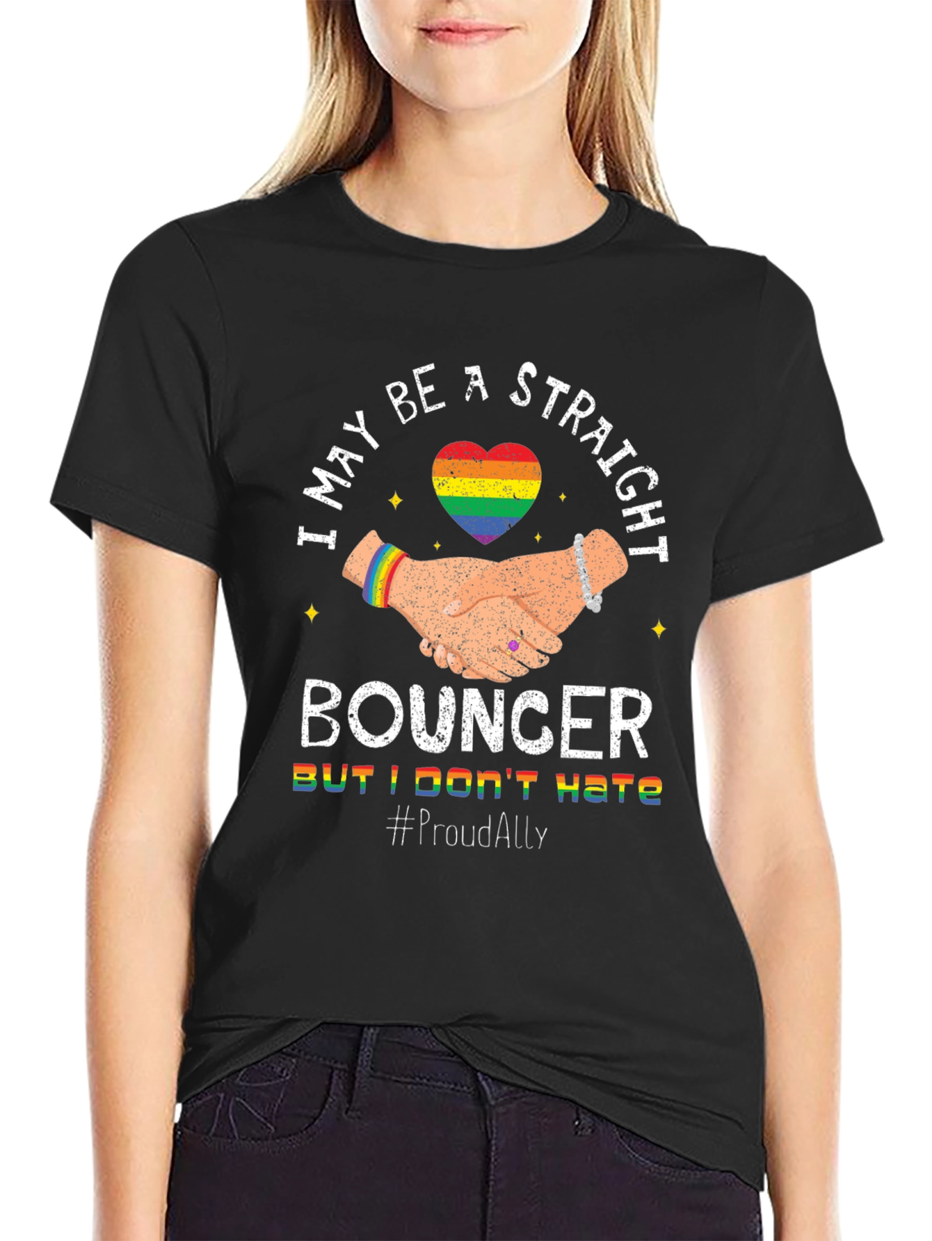 Straight Bouncer Proud Ally T-Shirt