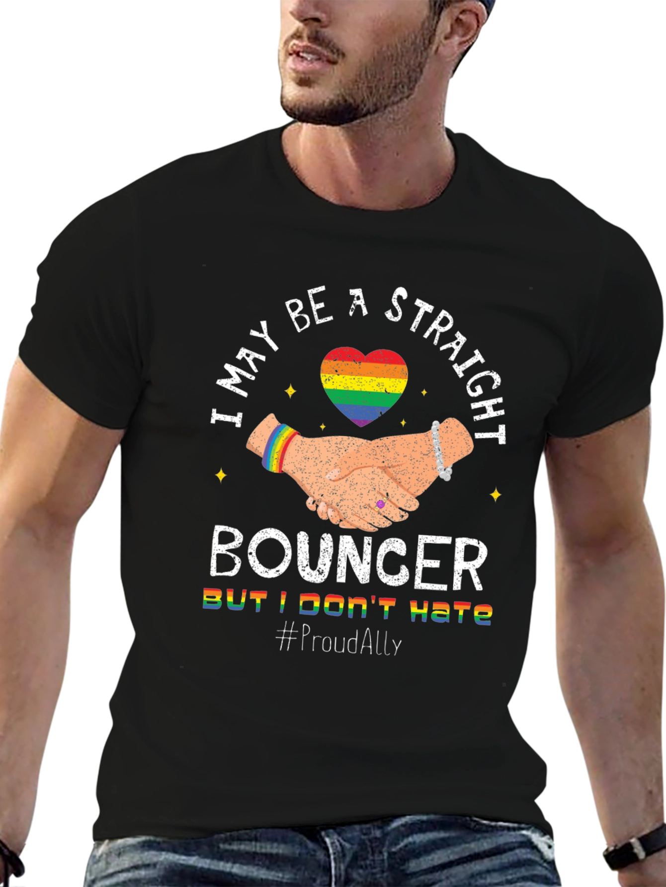 Straight Bouncer Proud Ally T-Shirt