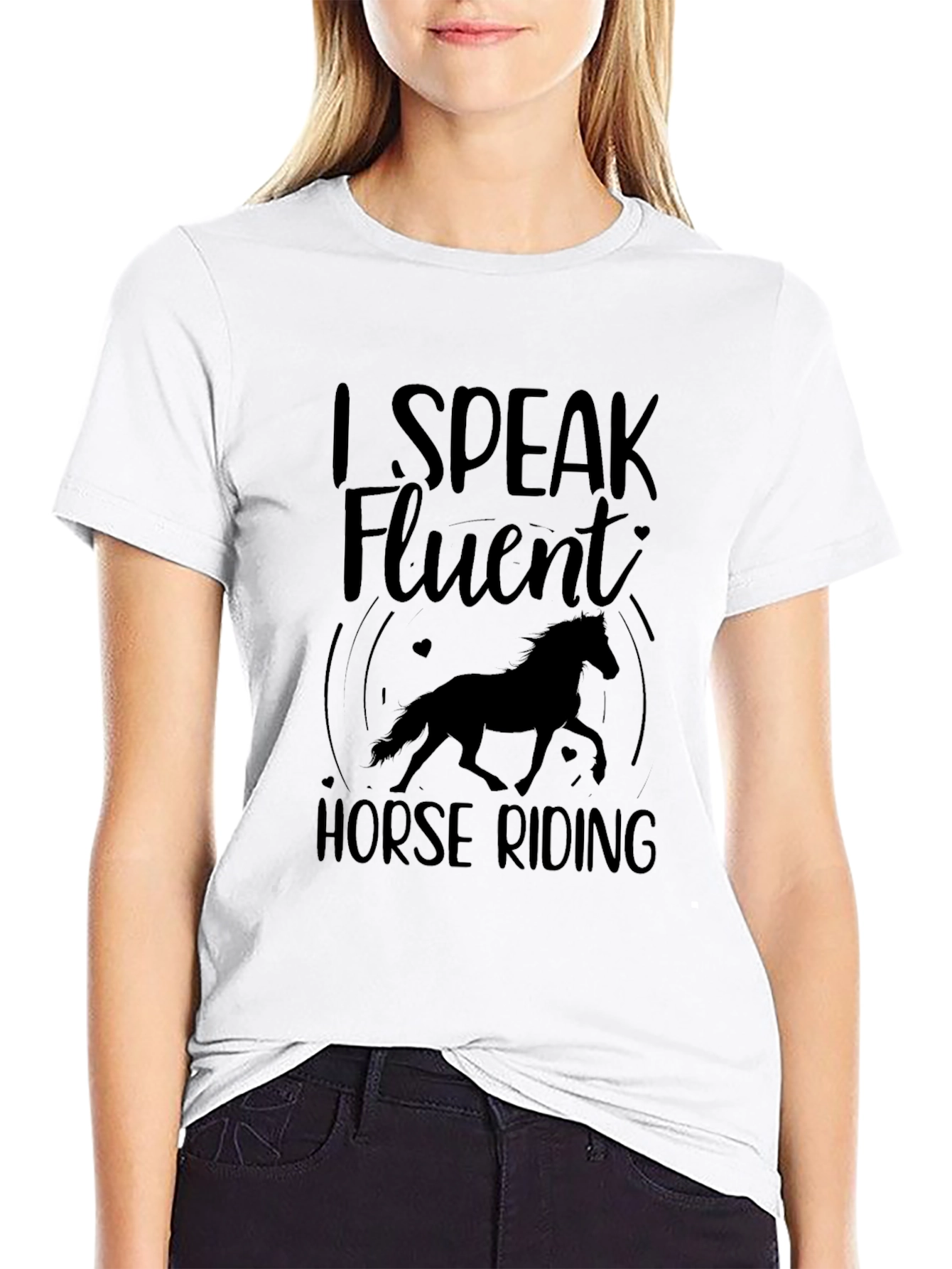 I Speak Fluent Horse Riding T-Shirt