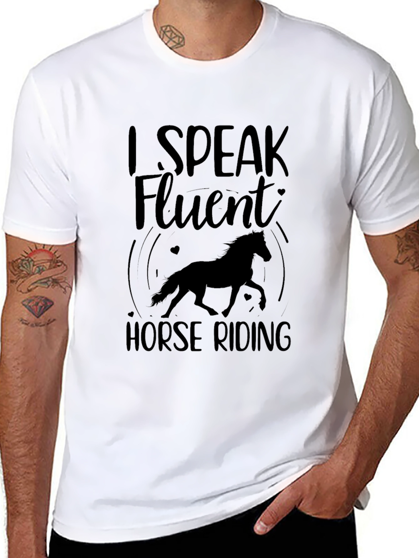 I Speak Fluent Horse Riding T-Shirt