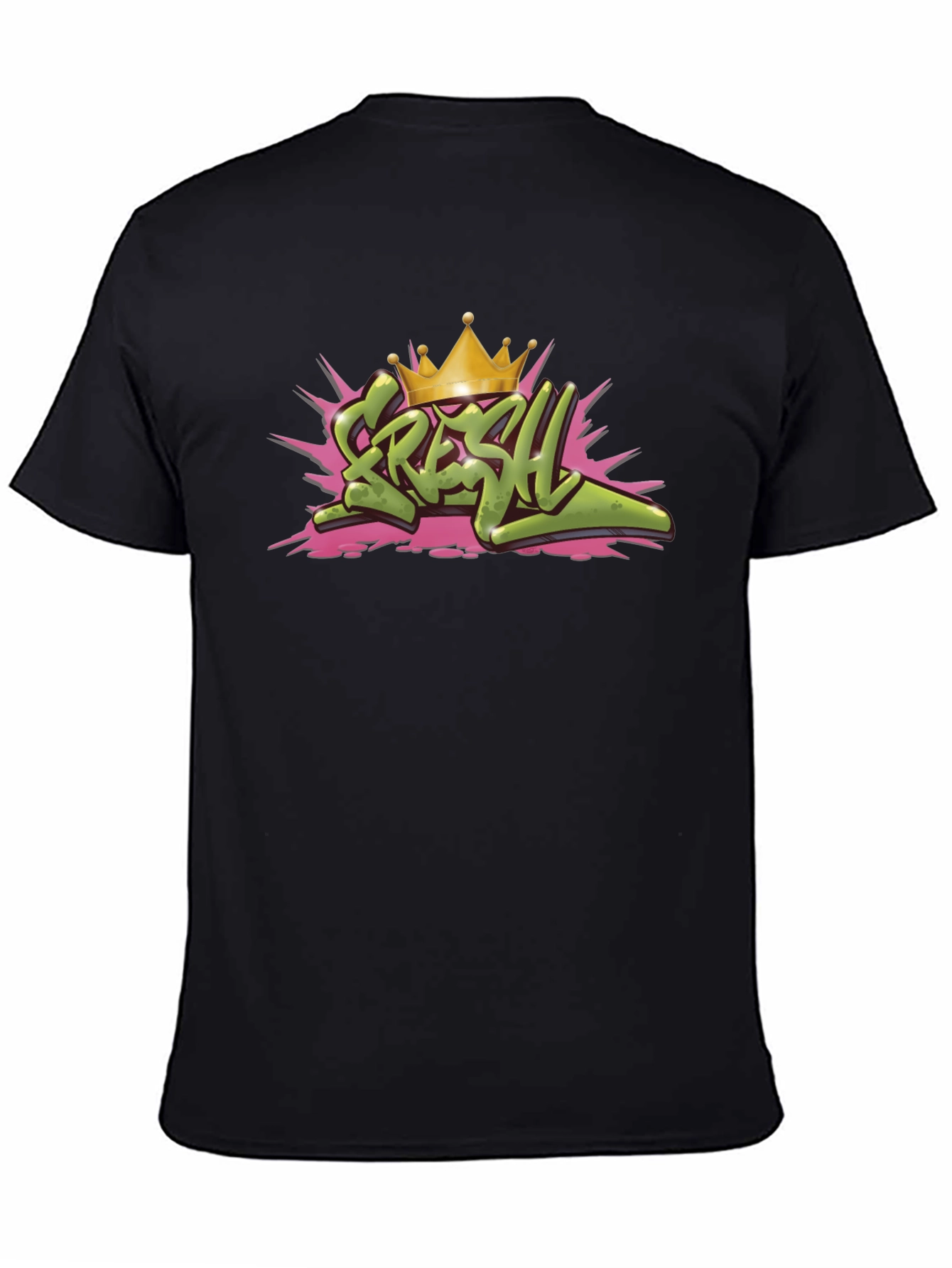 Fresh Crown Graphic Black T-Shirt