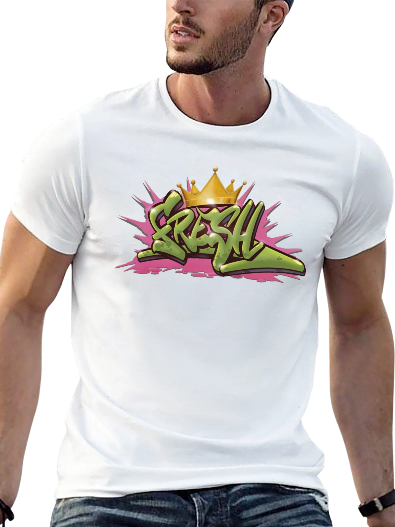 Fresh Crown Graphic Black T-Shirt