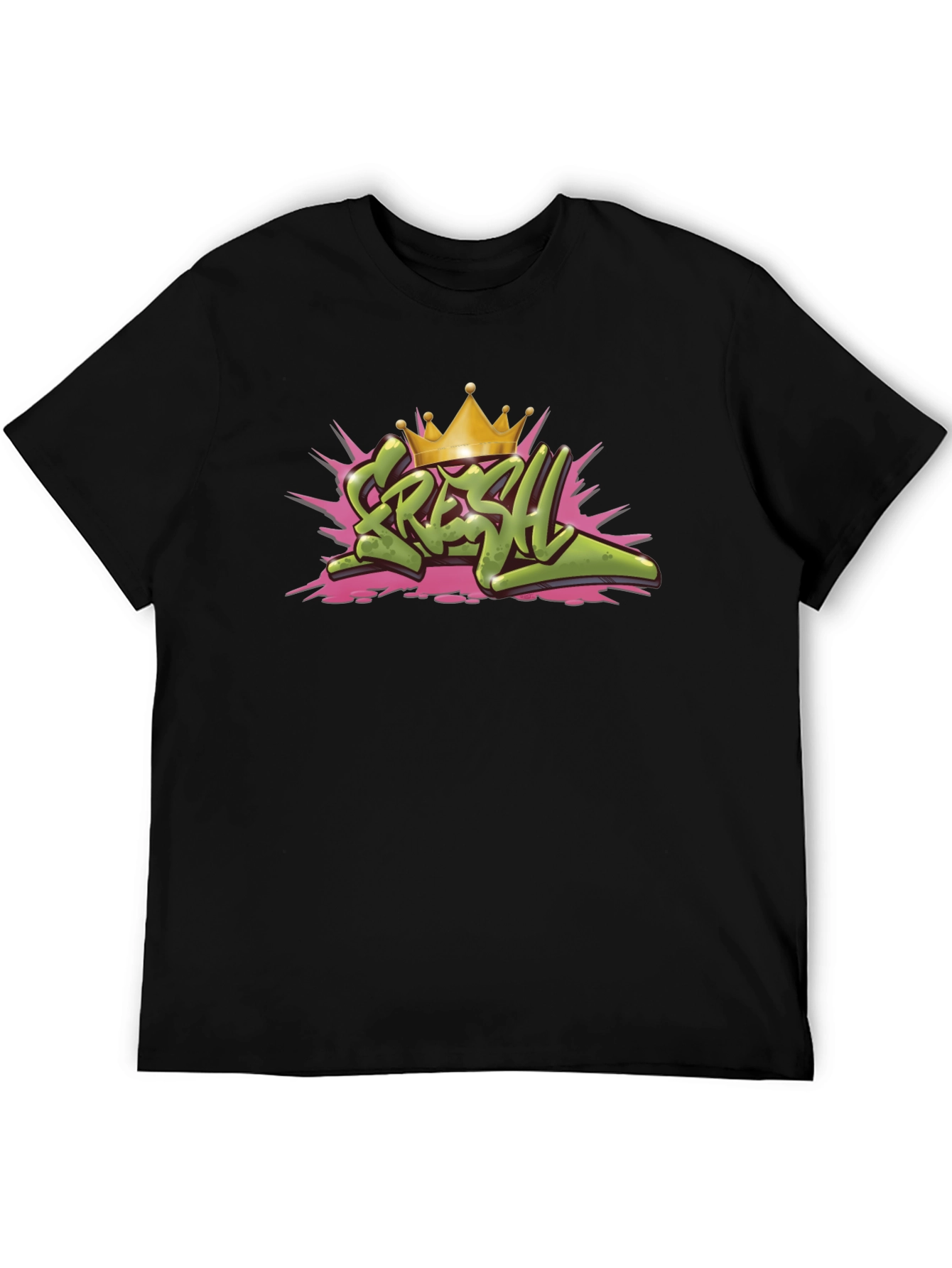 Fresh Crown Graphic Black T-Shirt