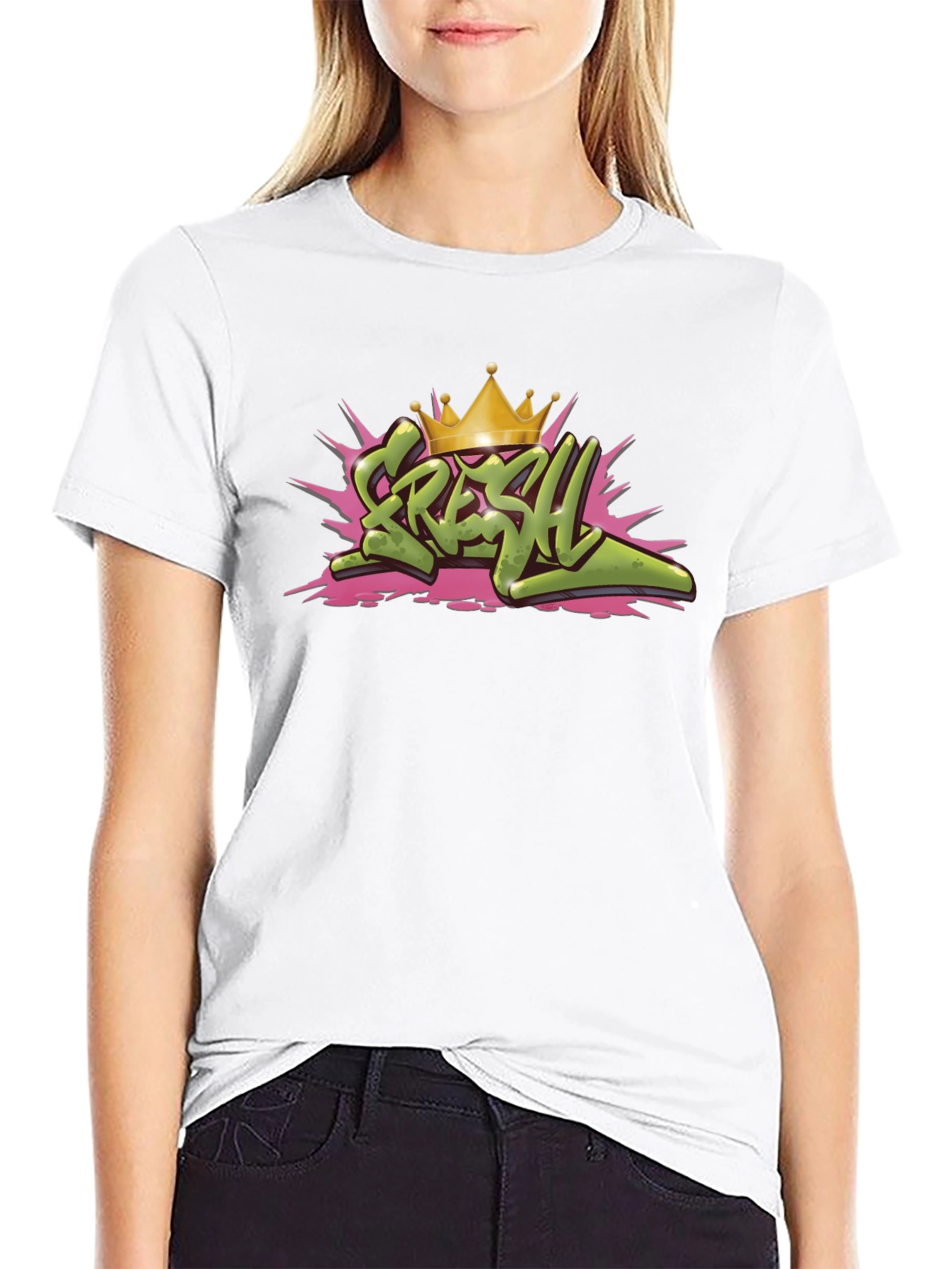 Fresh Crown Graphic Black T-Shirt