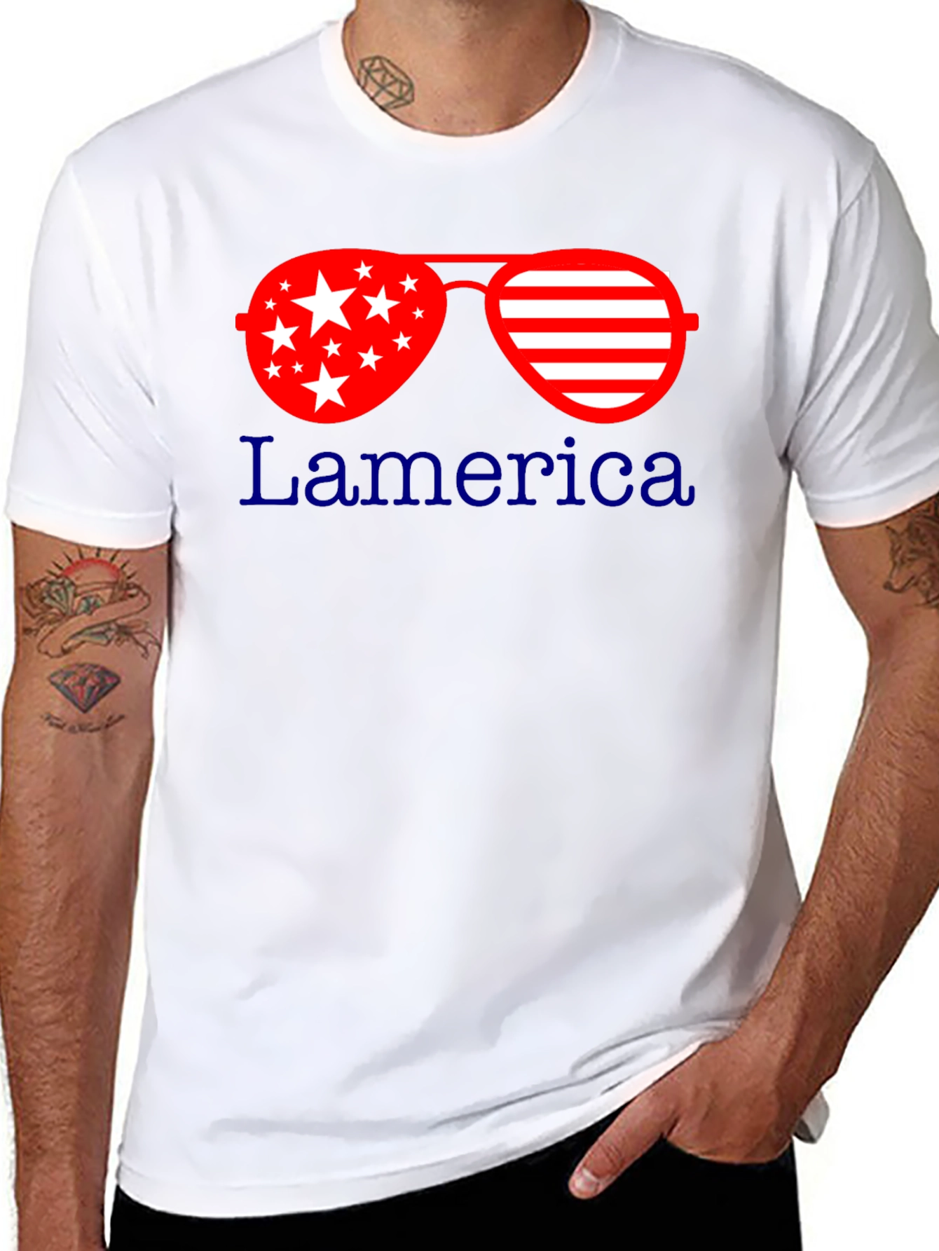Patriotic Sunglasses T-Shirt: Lamerica Design