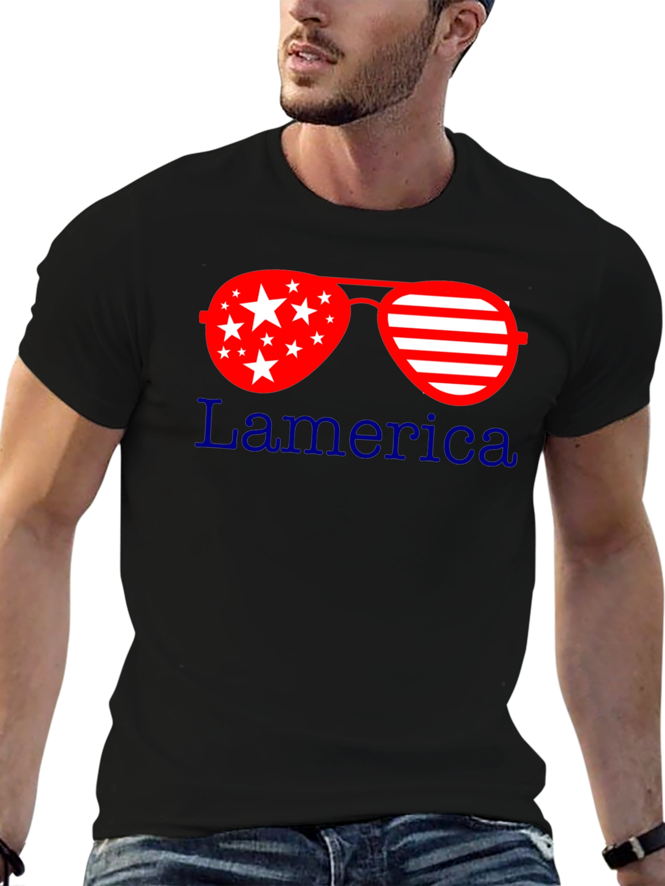 Patriotic Sunglasses T-Shirt: Lamerica Design