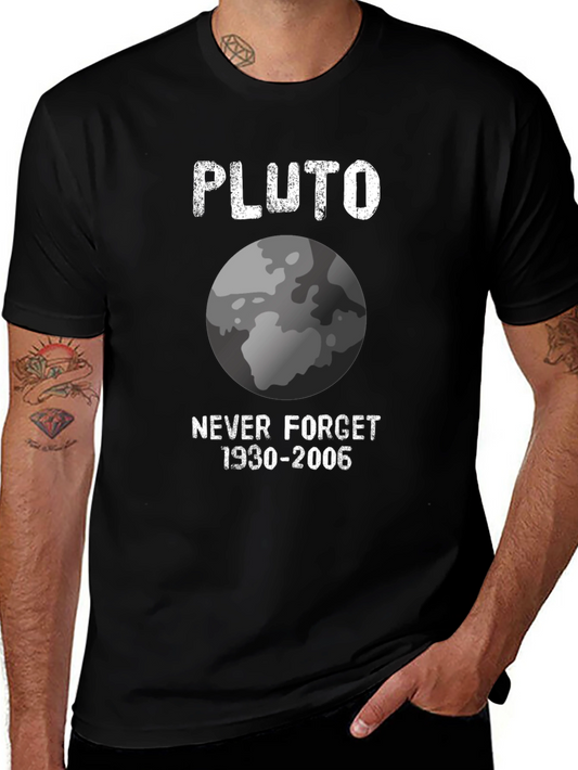 Pluto Never Forget T-Shirt Retro Design
