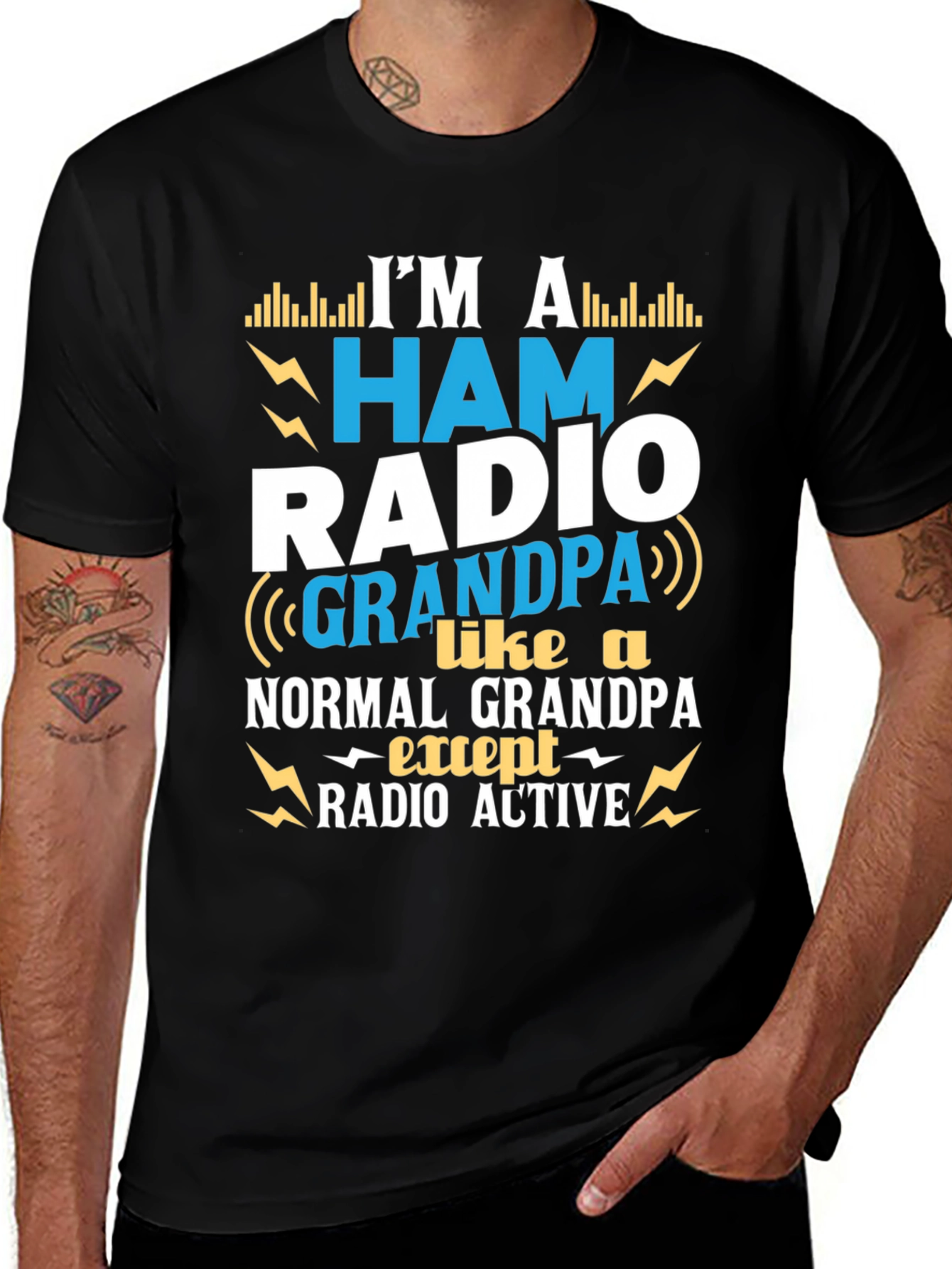 Ham Radio Grandpa T-Shirt - Radio Active Gift