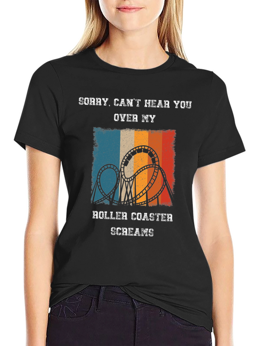 Roller Coaster Screams T-Shirt - Ride Lover Gift