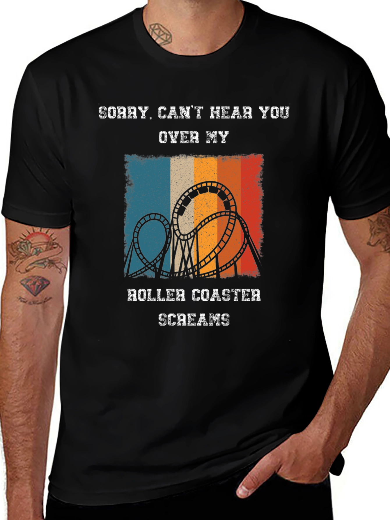 Roller Coaster Screams T-Shirt - Ride Lover Gift