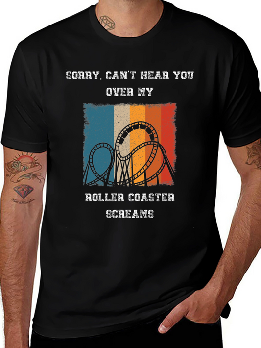 Roller Coaster Screams T-Shirt - Ride Lover Gift