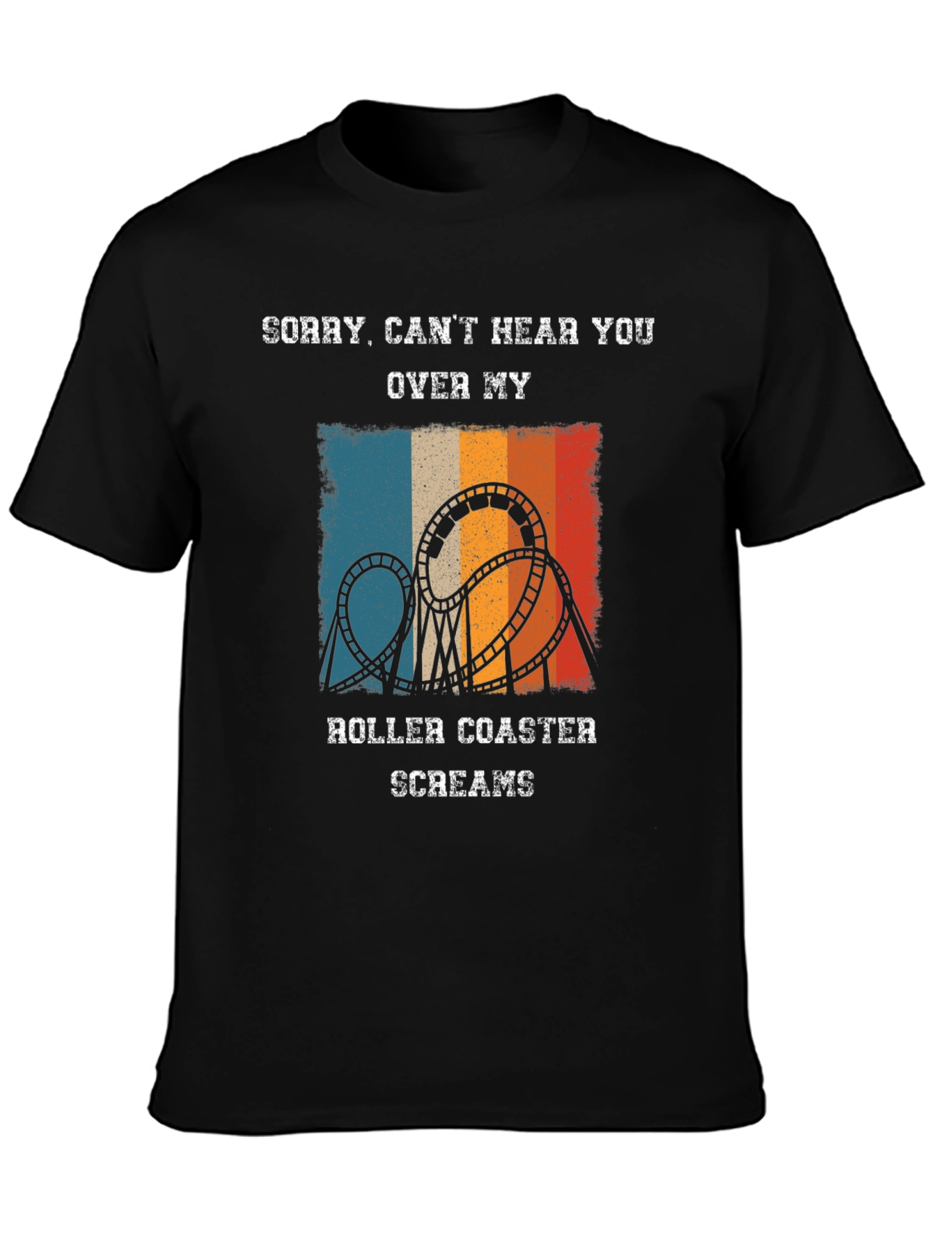 Roller Coaster Screams T-Shirt - Ride Lover Gift