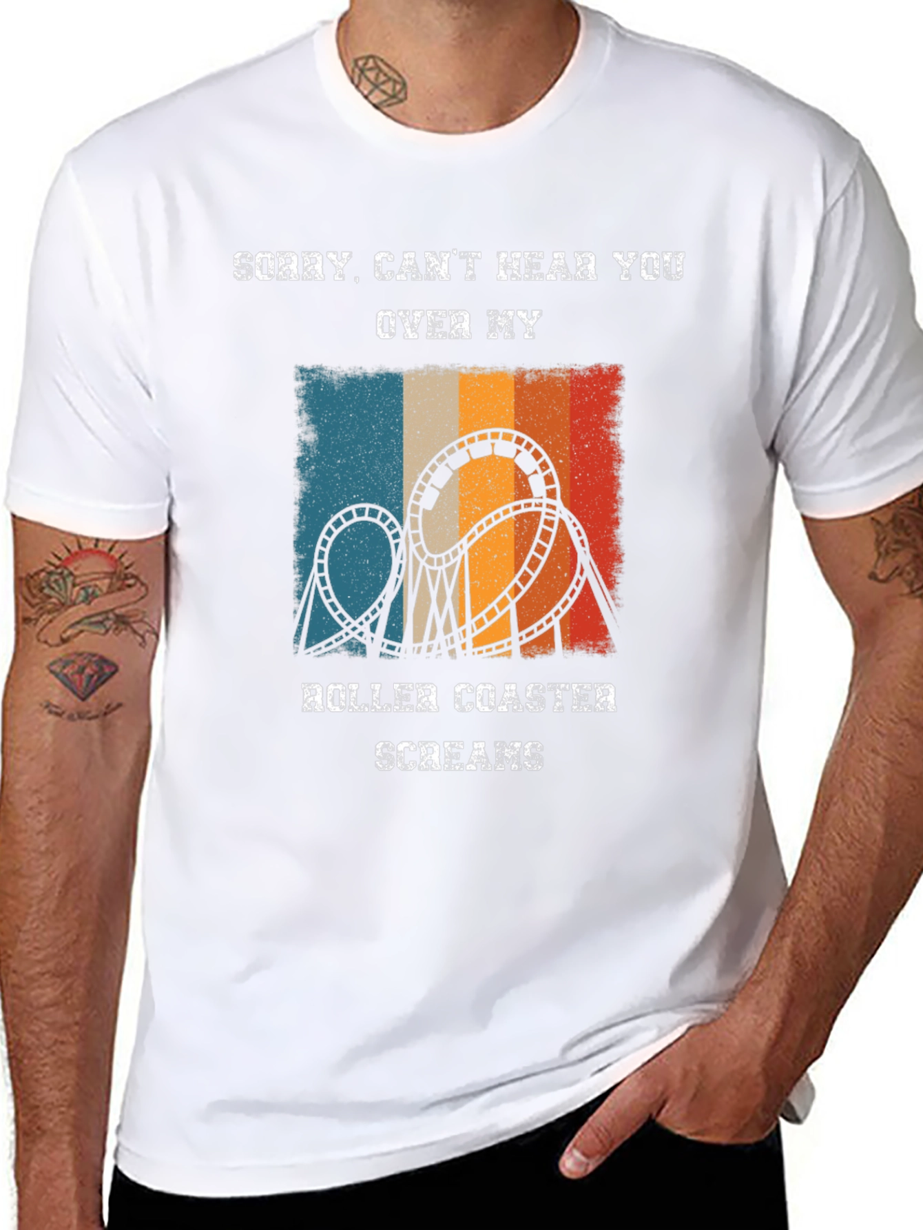 Roller Coaster Screams T-Shirt - Ride Lover Gift