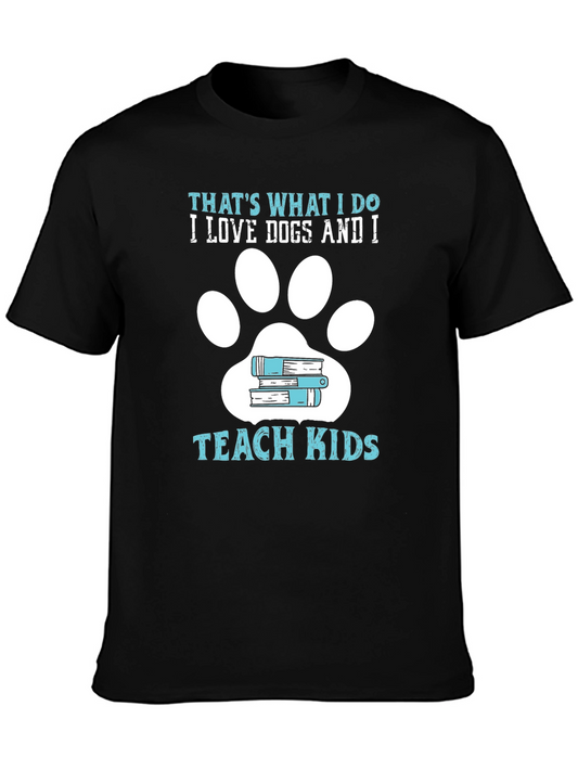 Dog Lover Teacher Graphic T-Shirt