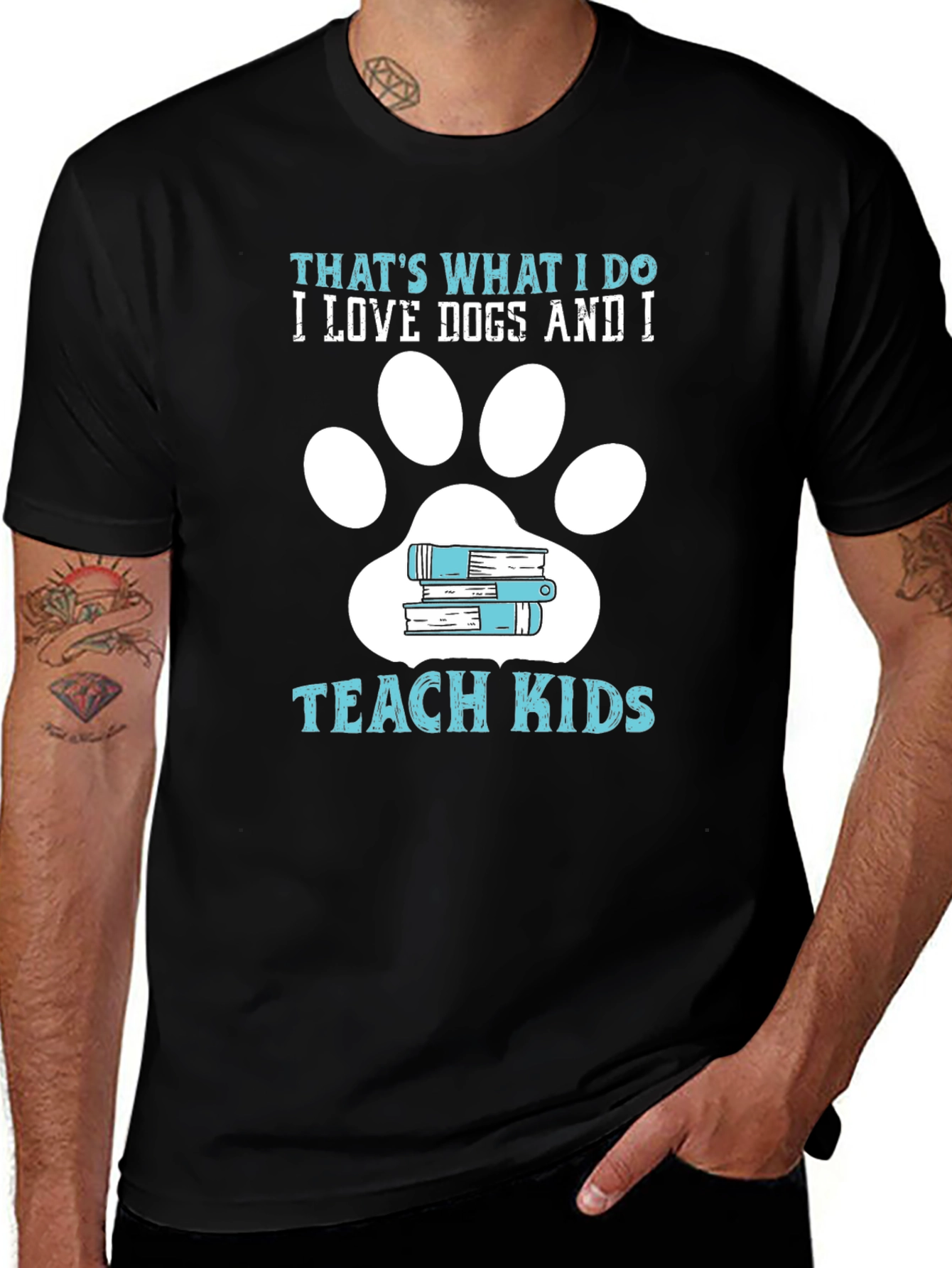 Dog Lover Teacher Graphic T-Shirt