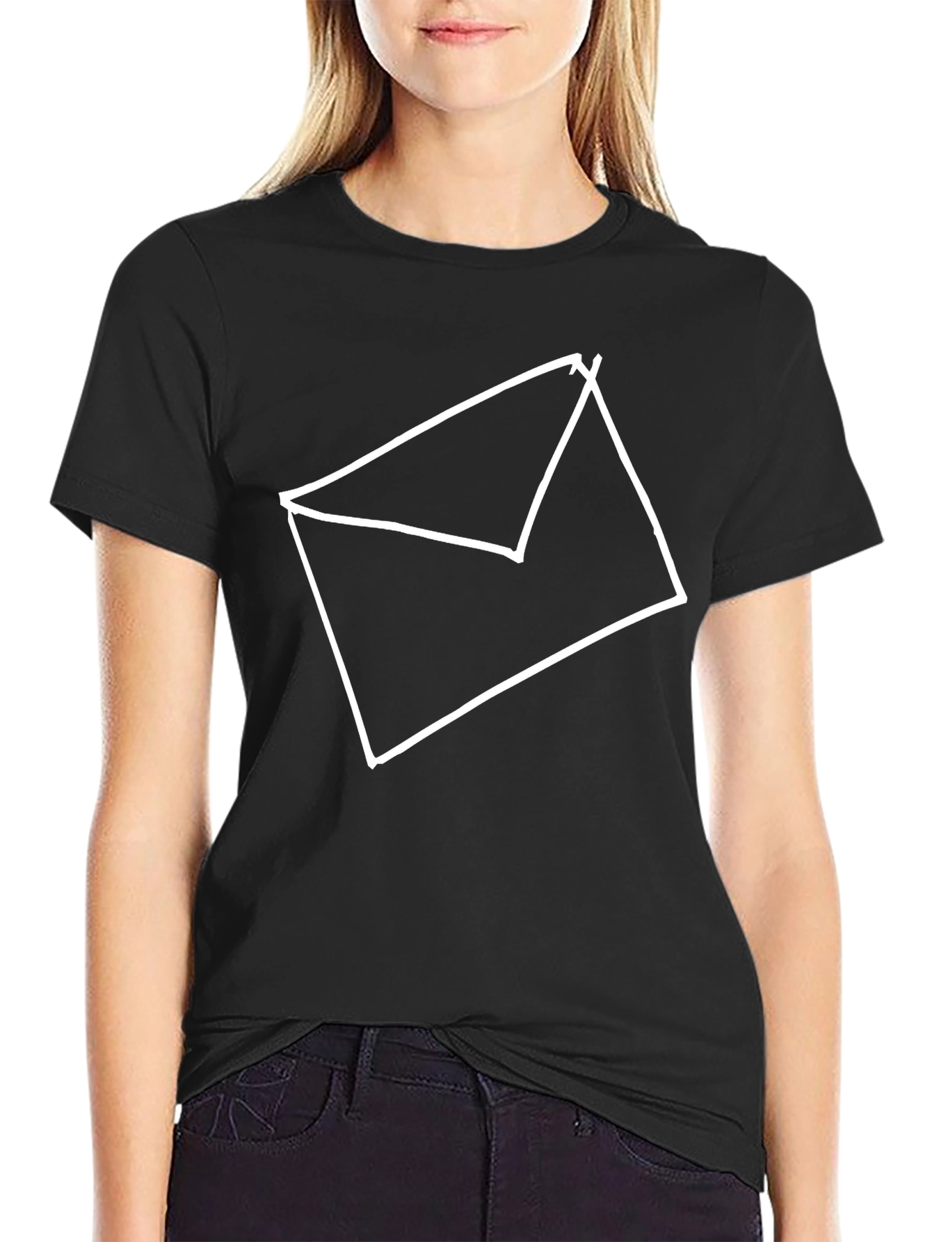 Envelope Graphic Tee - Modern Minimalist Design