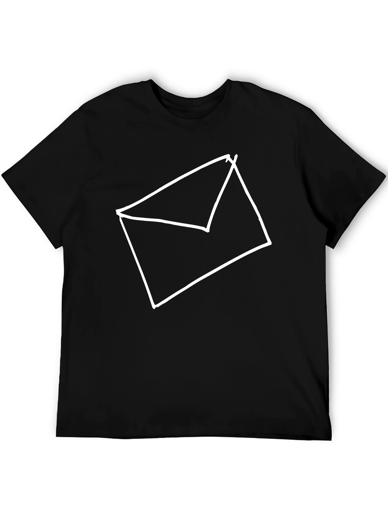 Envelope Graphic Tee - Modern Minimalist Design