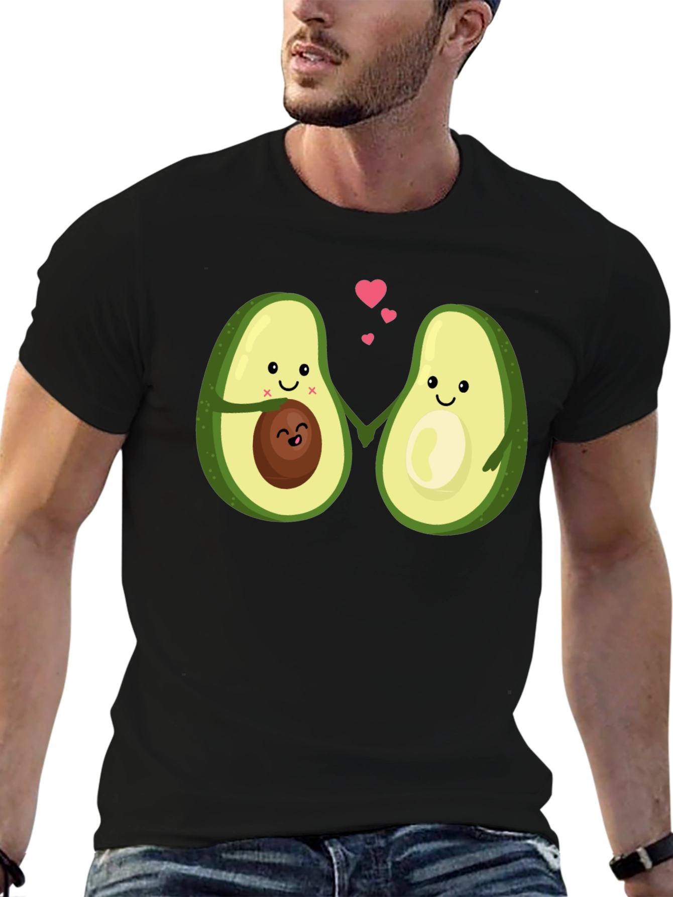 Avocado Love Black T-Shirt
