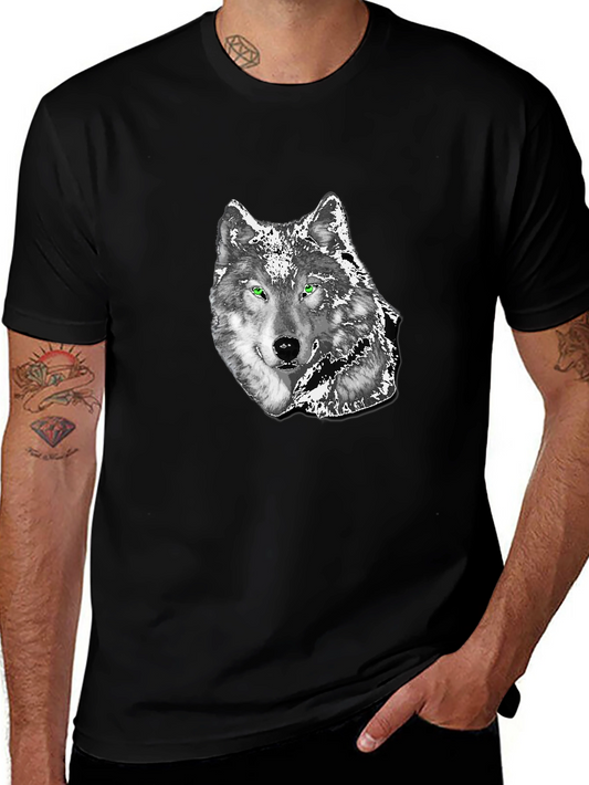 Wolf Graphic Black T-Shirt - Mens Fashion Tee