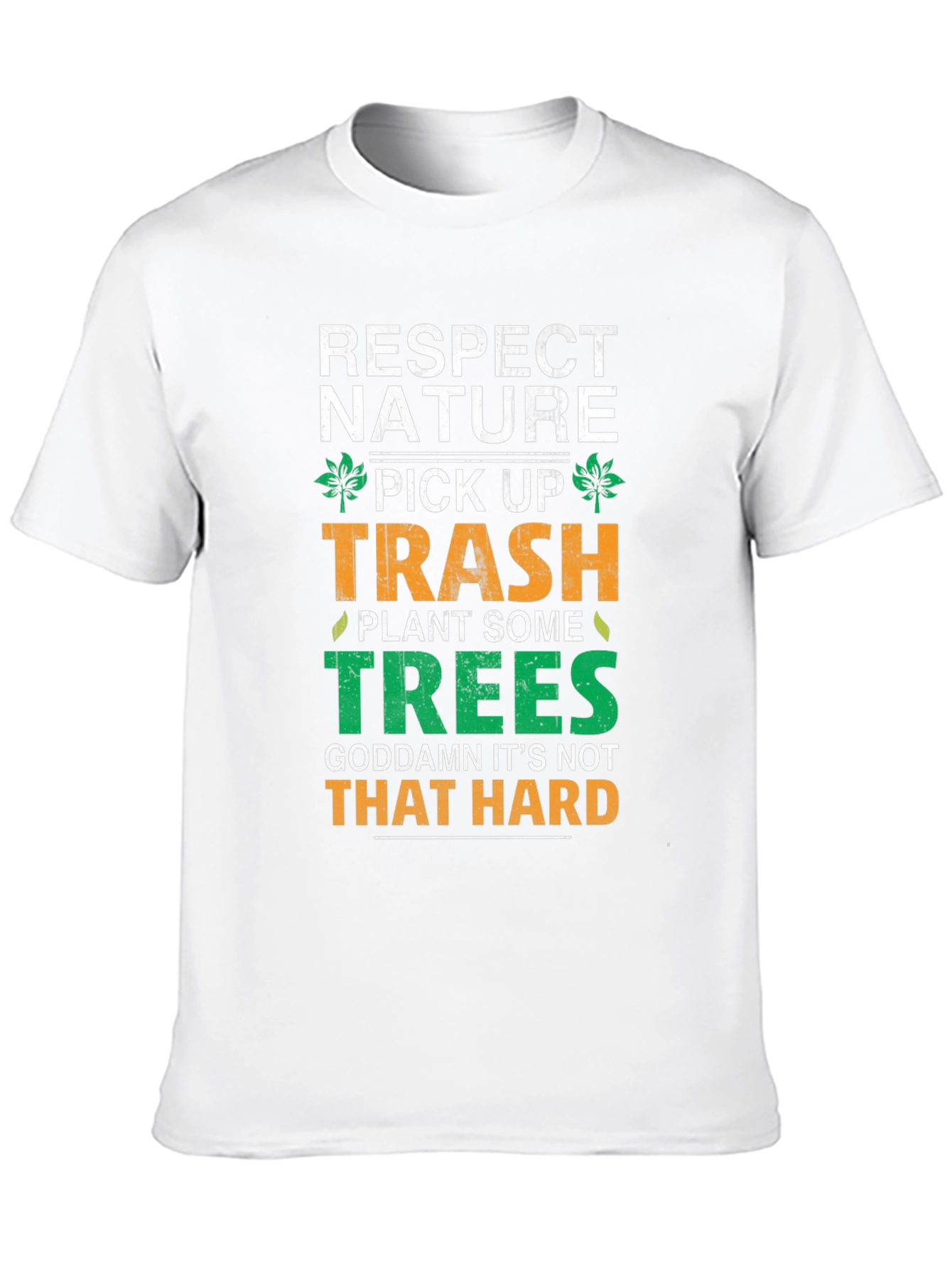 Respect Nature Black Graphic Tee