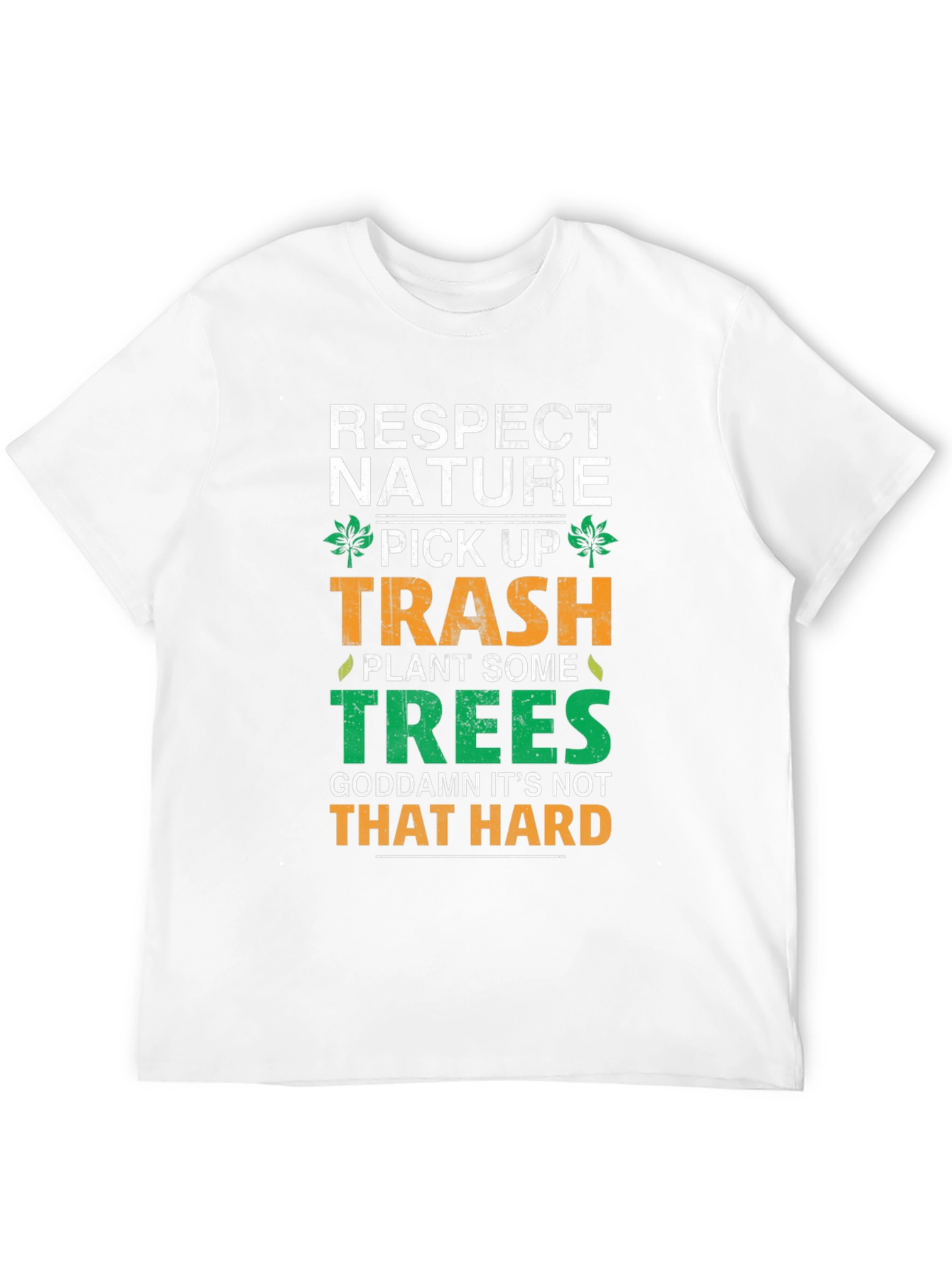 Respect Nature Black Graphic Tee