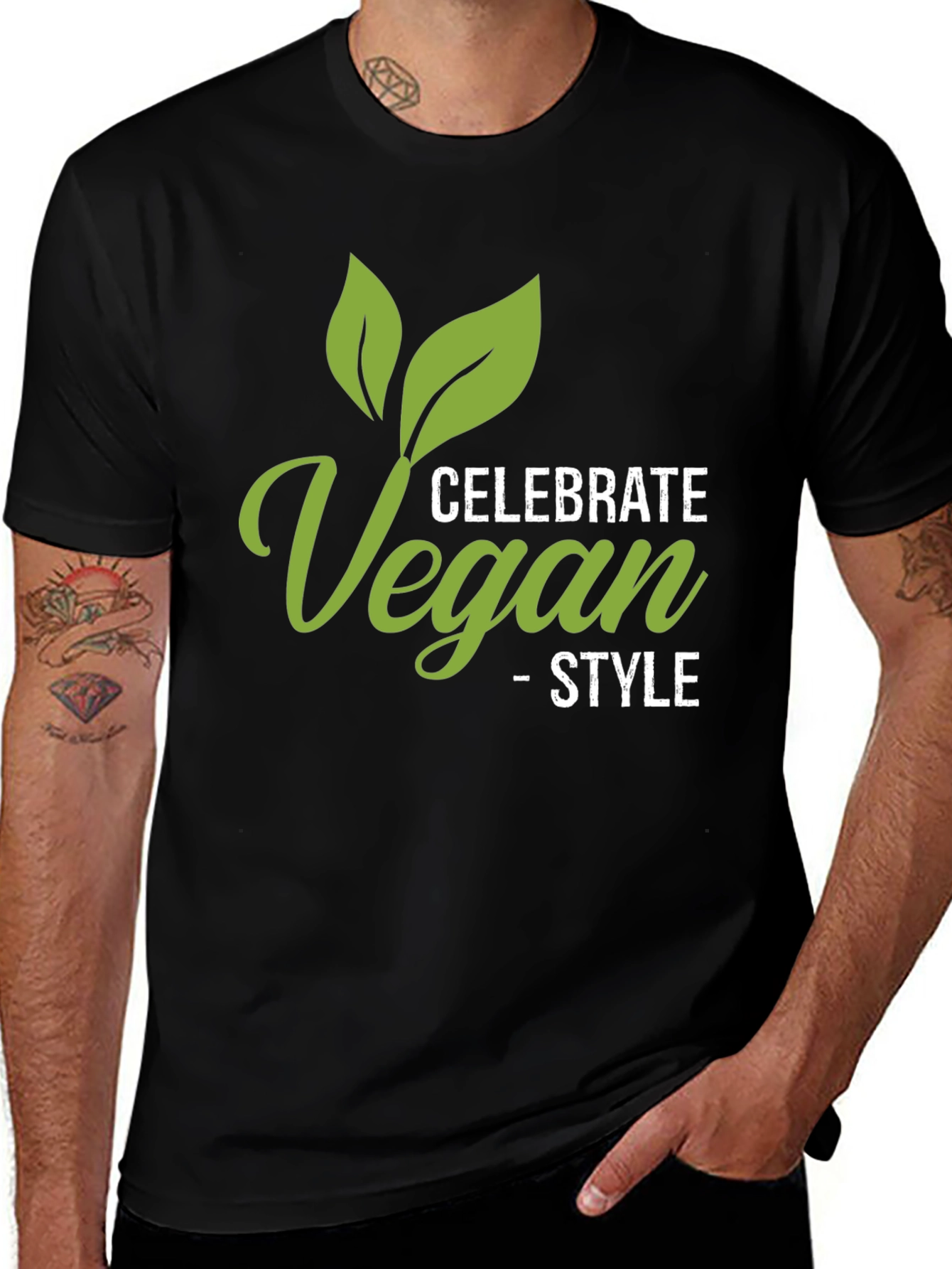 Celebrate Vegan Style Black T-Shirt