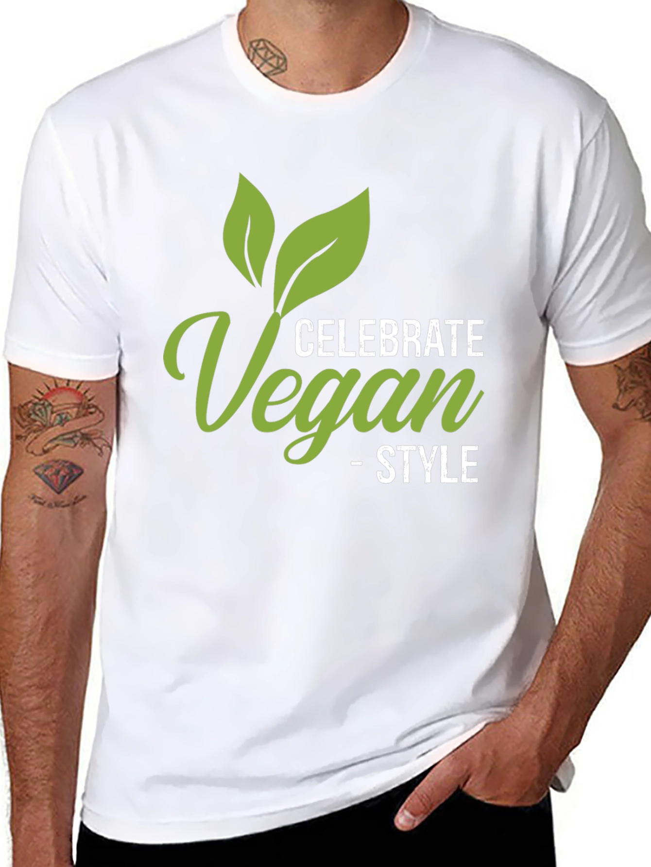 Celebrate Vegan Style Black T-Shirt