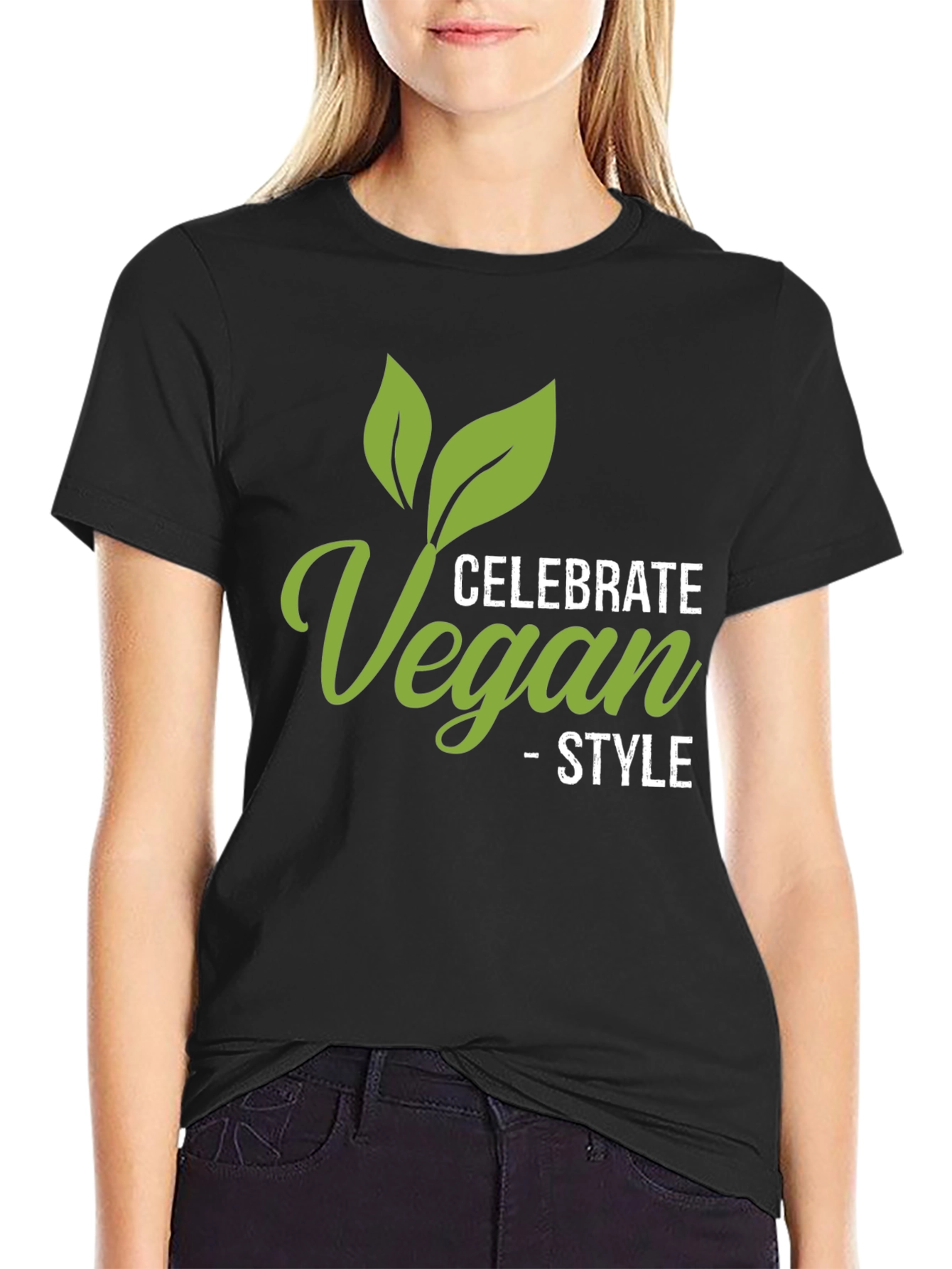 Celebrate Vegan Style Black T-Shirt