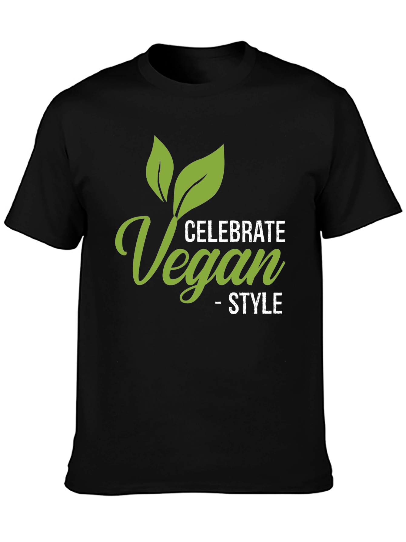 Celebrate Vegan Style Black T-Shirt