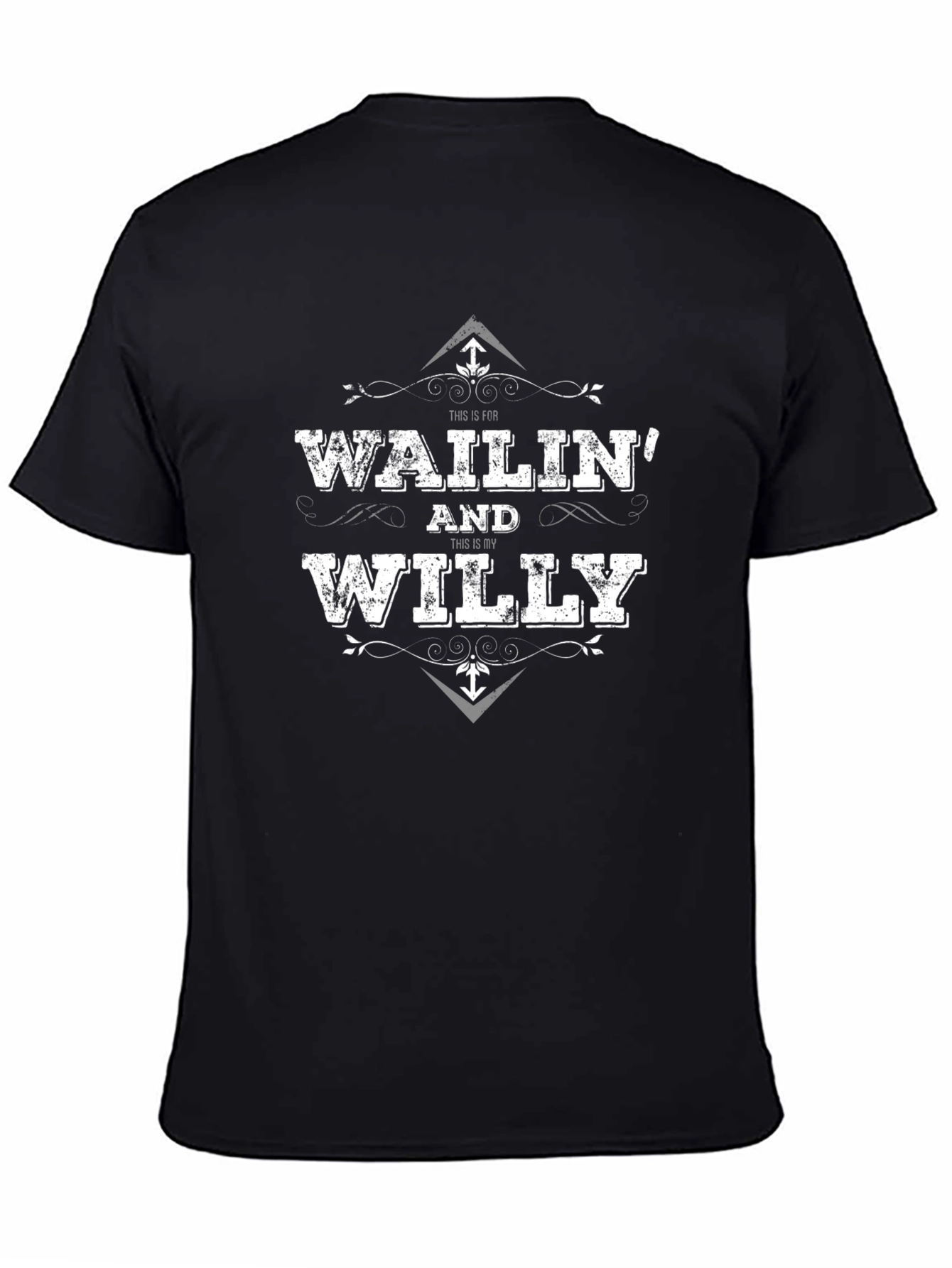 Wailin and Willy Graphic Print Tee