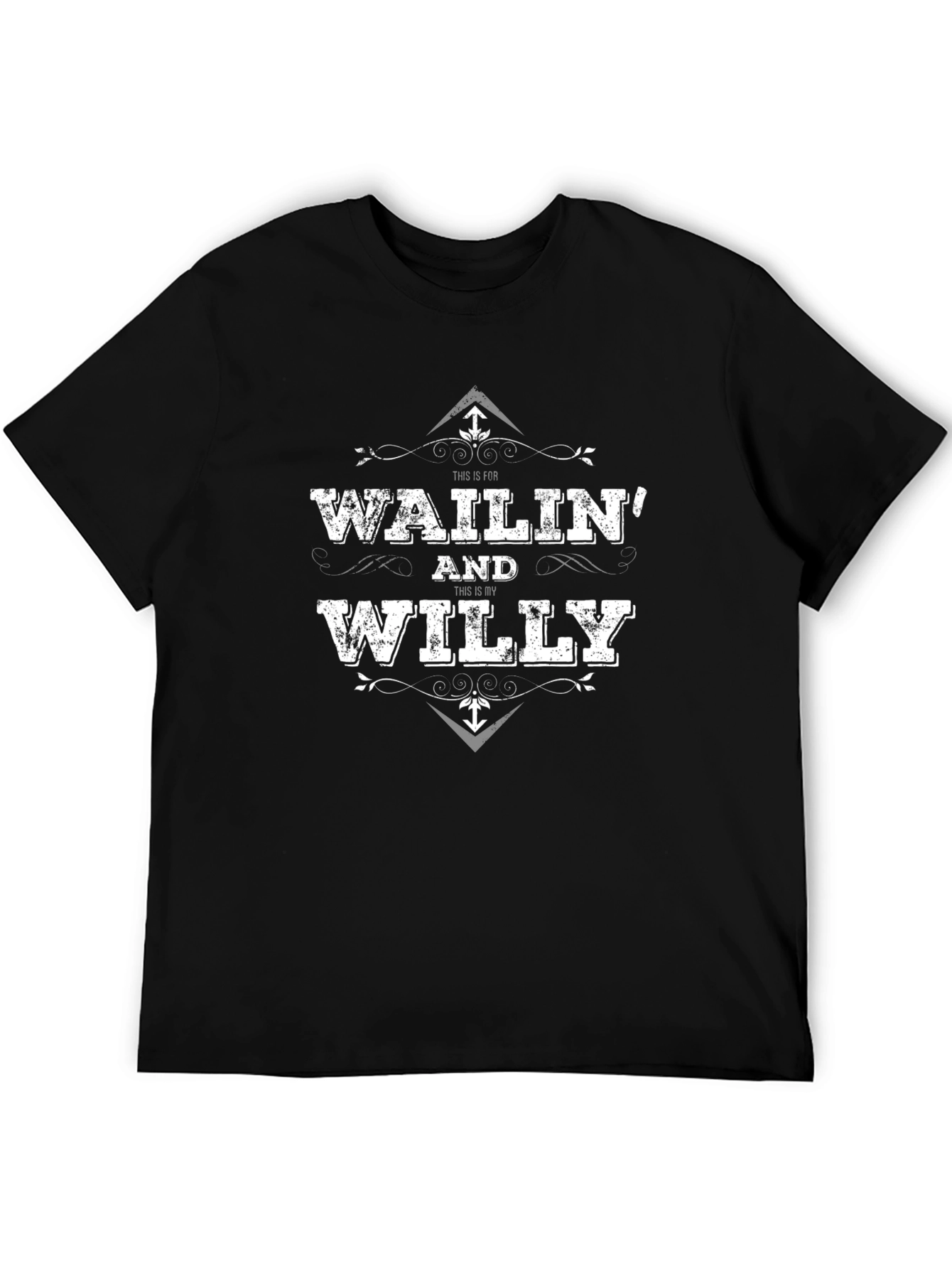 Wailin and Willy Graphic Print Tee