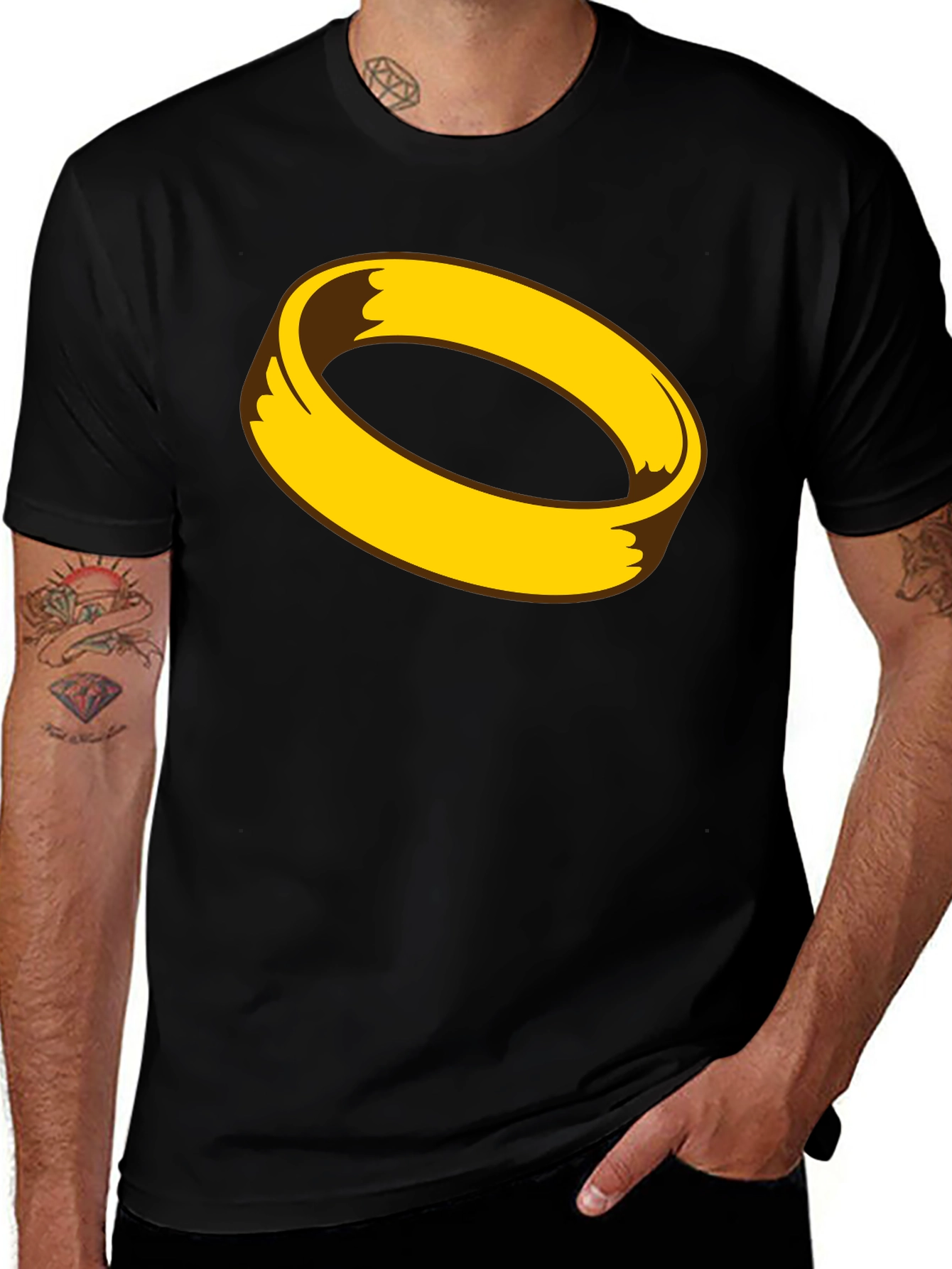 Halo Graphic Tee - Black Unisex Shirt